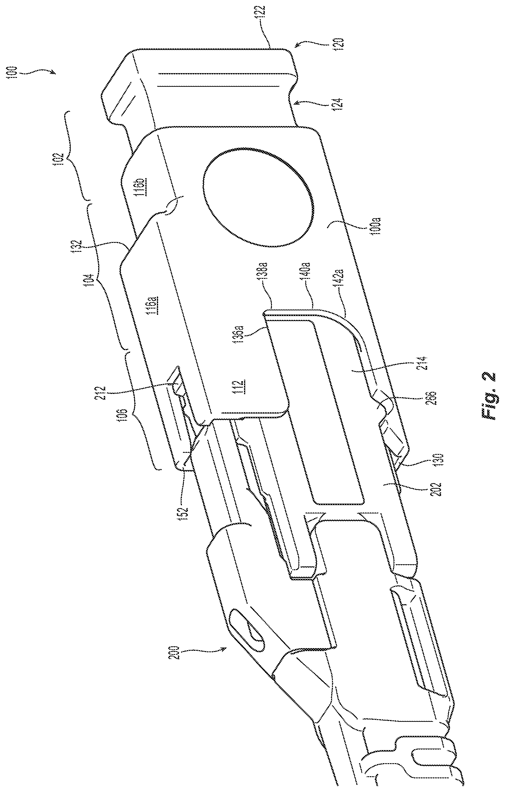 Patent US12366711 Figure 2 – Small form factor fiber optic connector dust cap