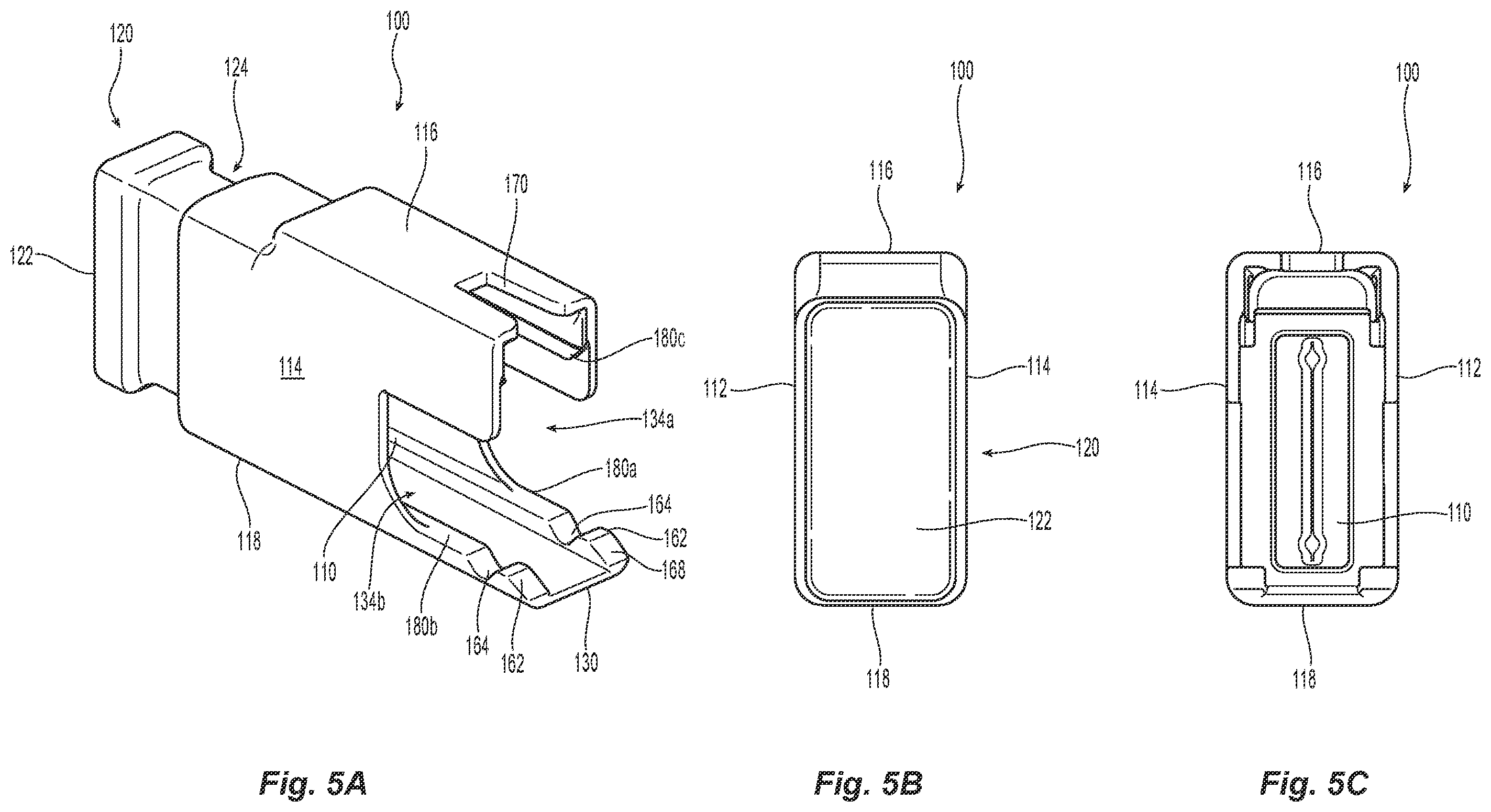 Patent US12366711 Figure 5 – Small form factor fiber optic connector dust cap