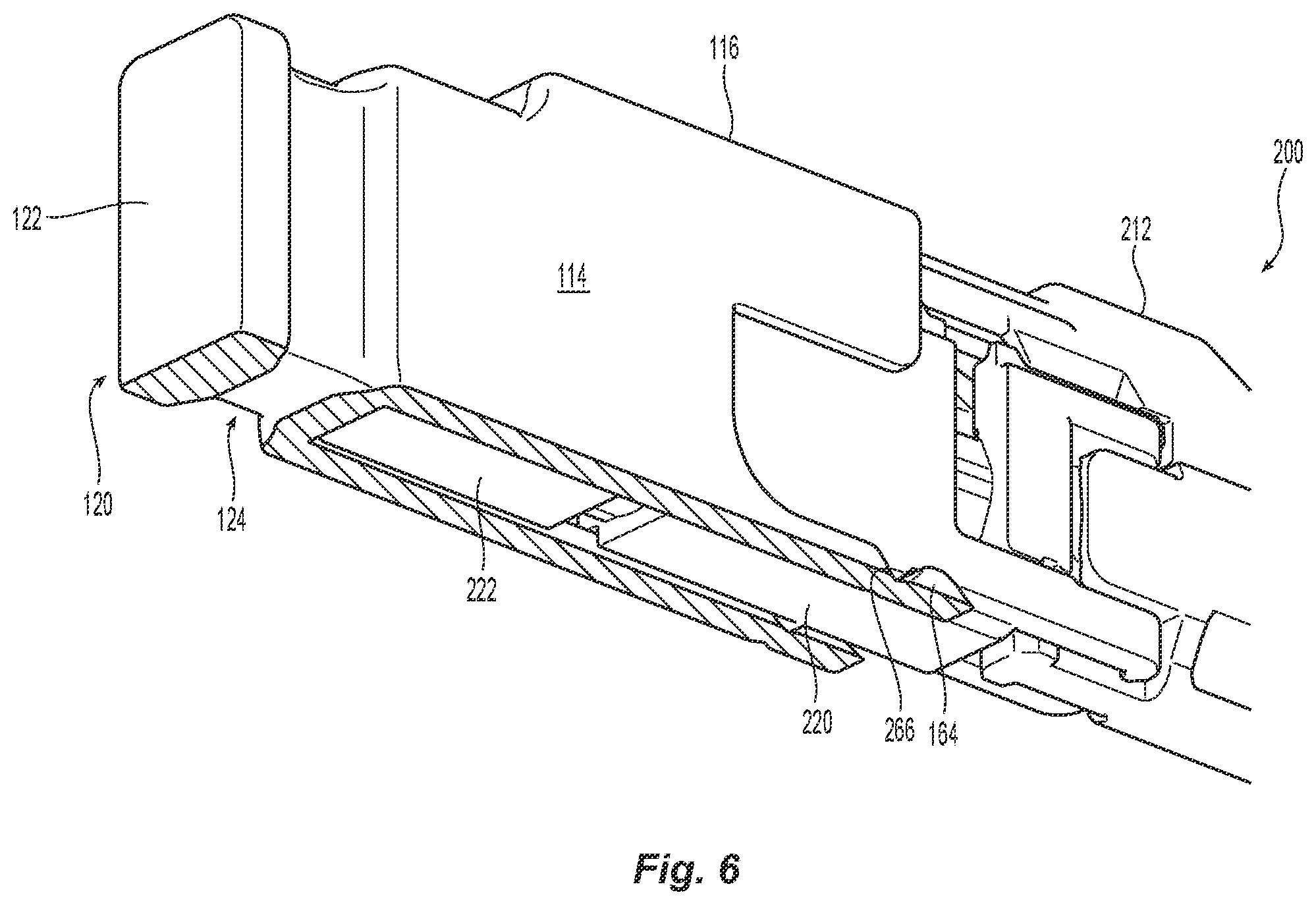 Patent US12366711 Figure 6 – Small form factor fiber optic connector dust cap