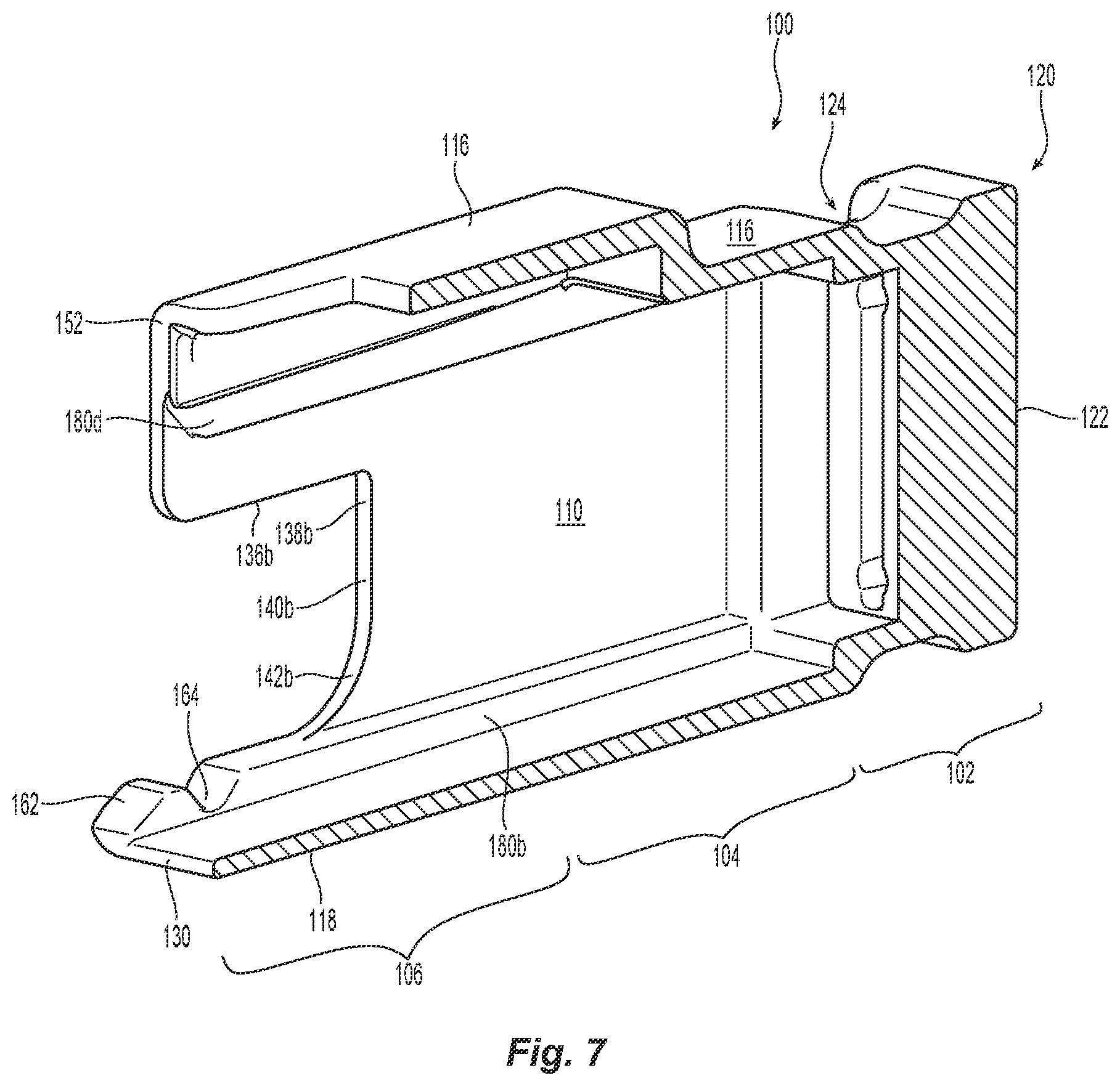 Patent US12366711 Figure 7 – Small form factor fiber optic connector dust cap