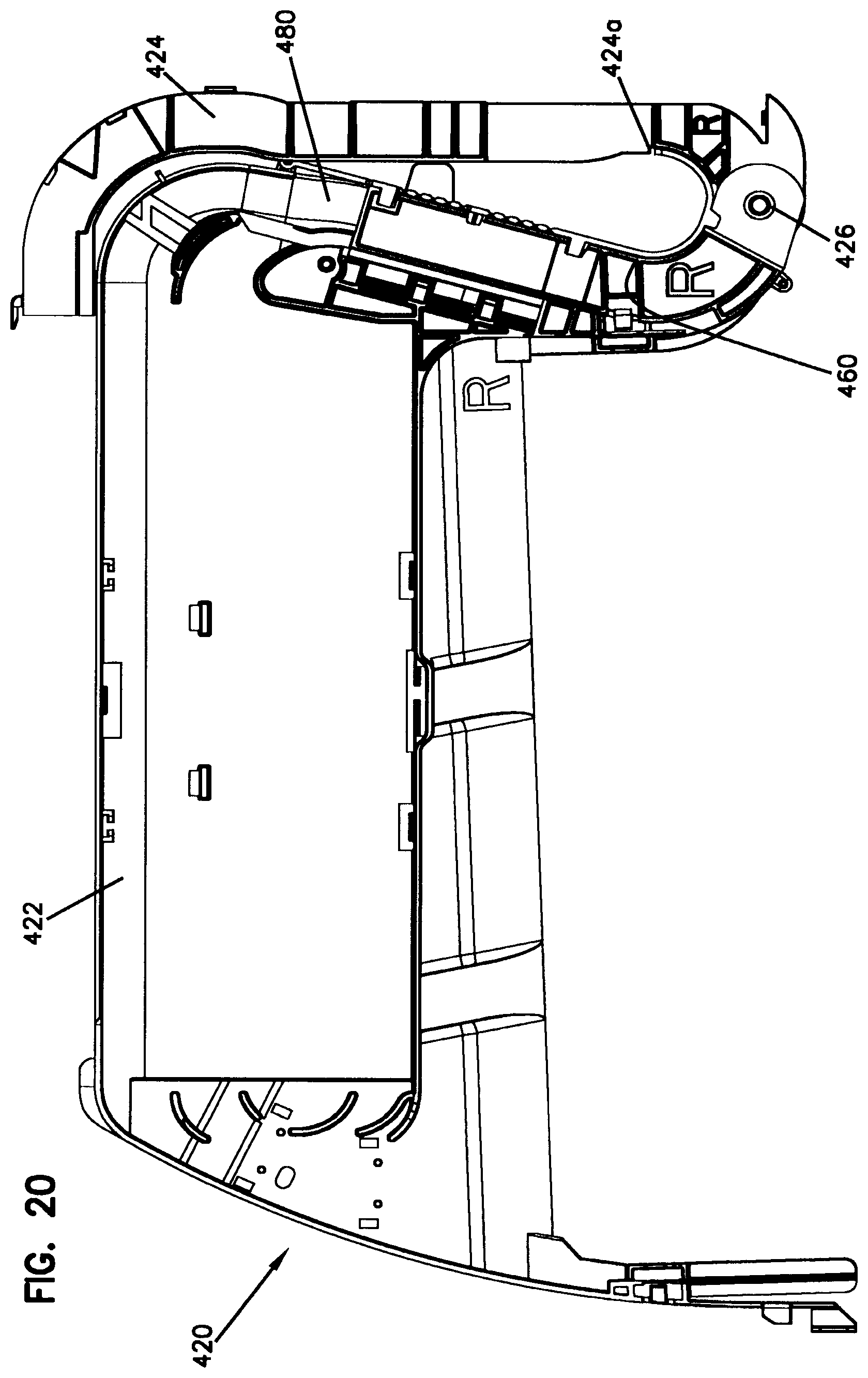 Patent US12366717 Figure 19 – Telecommunications tray assembly