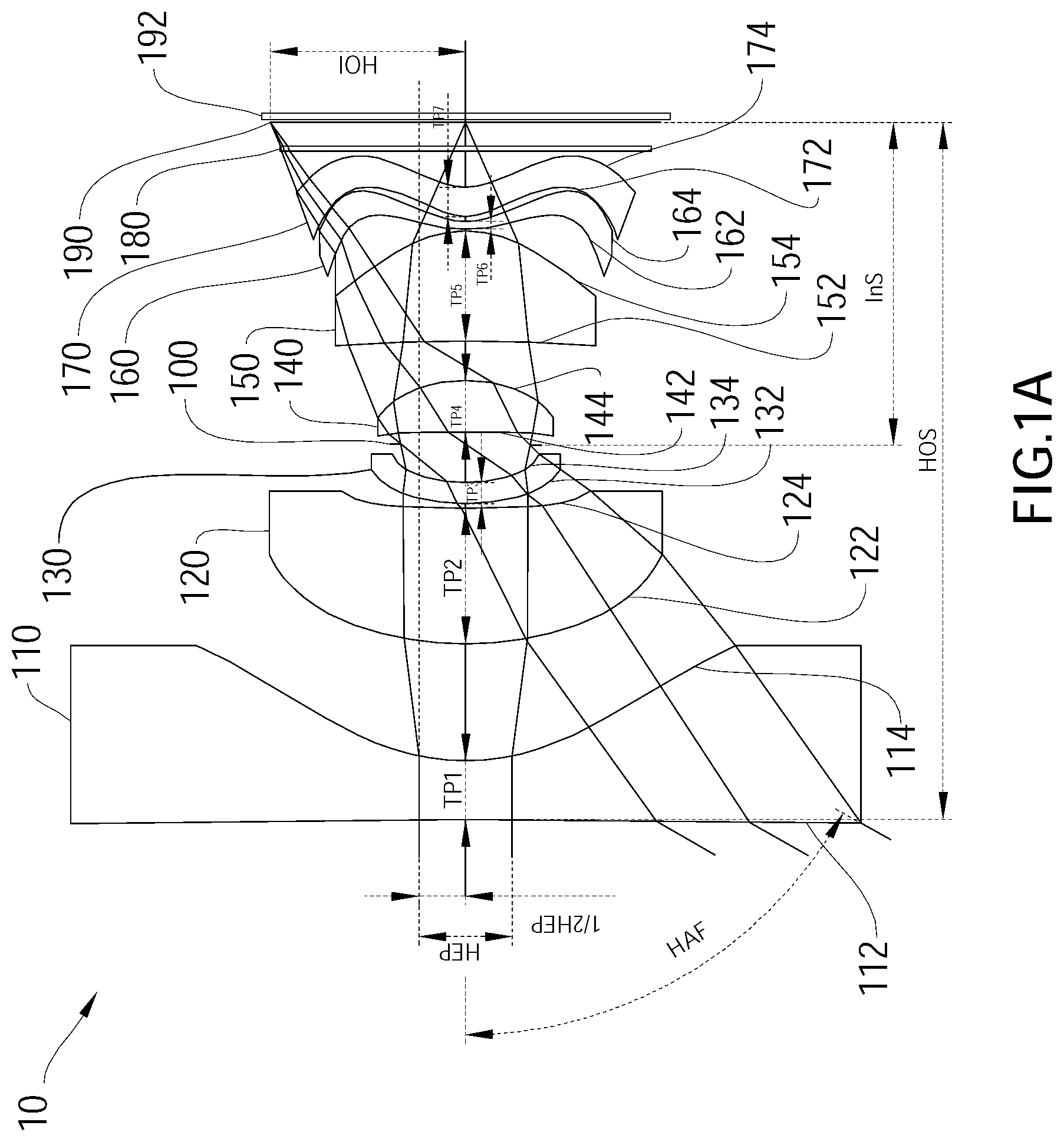 Patent US12366724 — Optical image capturing system — Figure 1