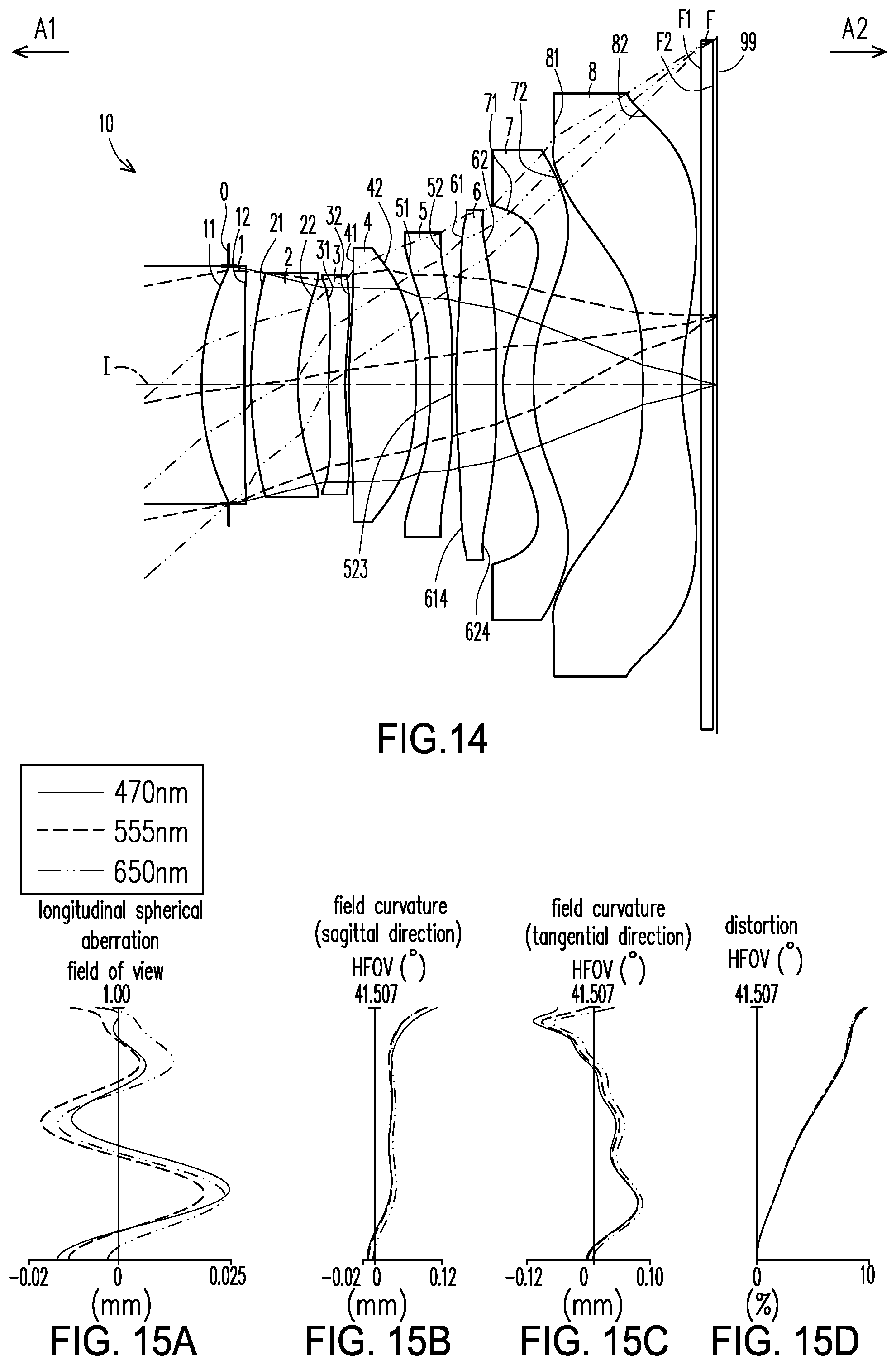 Patent US12366725 Figure 9 – Optical imaging lens