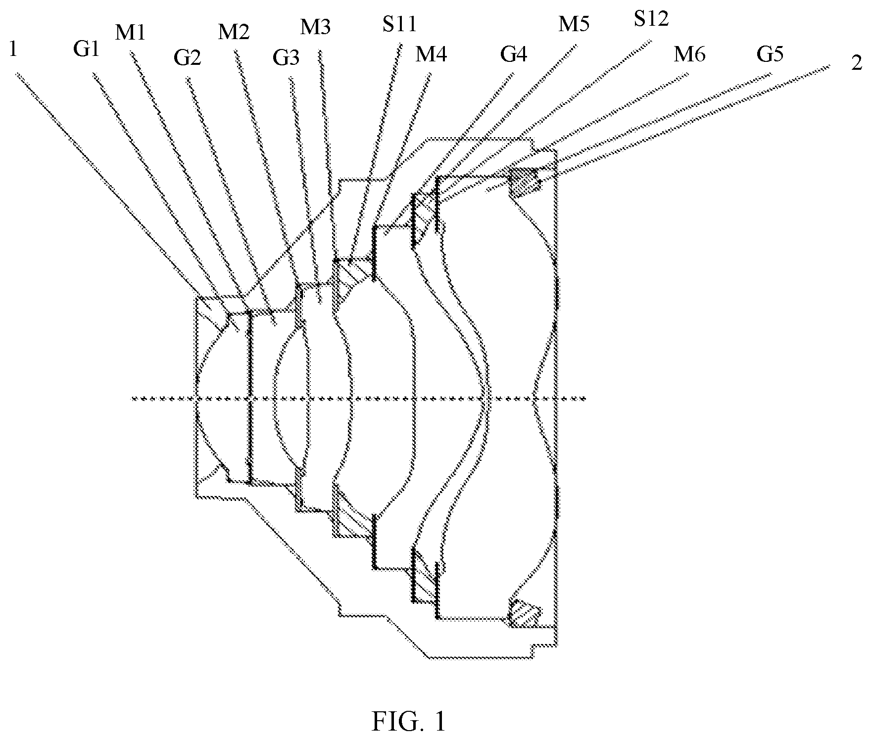 Patent US12366730 — Lens assembly, camera, and electronic device — Figure 1