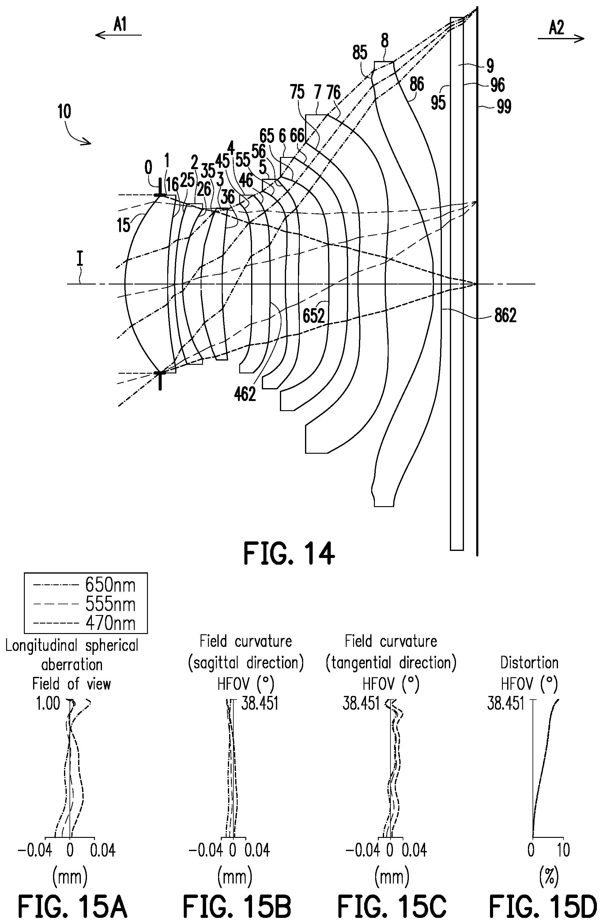Patent US12366732 Figure 9 – Optical imaging lens