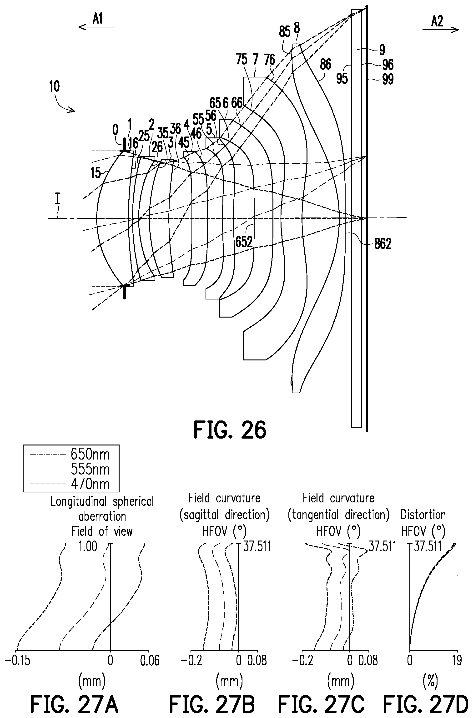 Patent US12366732 Figure 18 – Optical imaging lens