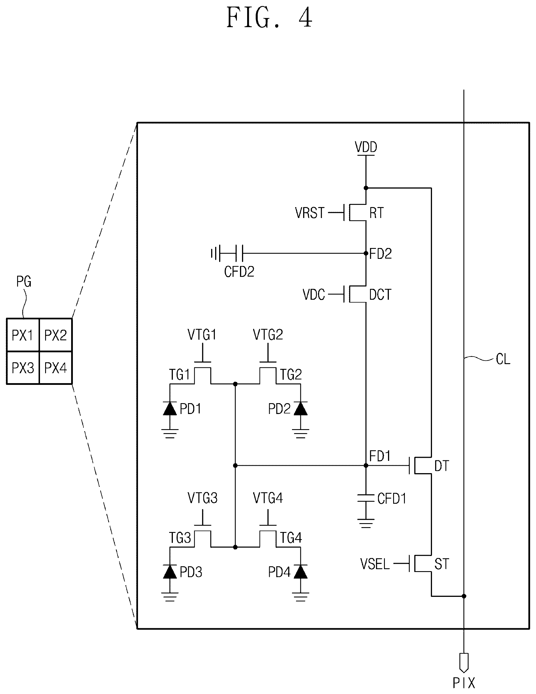 Patent US12366735 Figure 4 – Image sensor for zoom processing and electronic device including the same