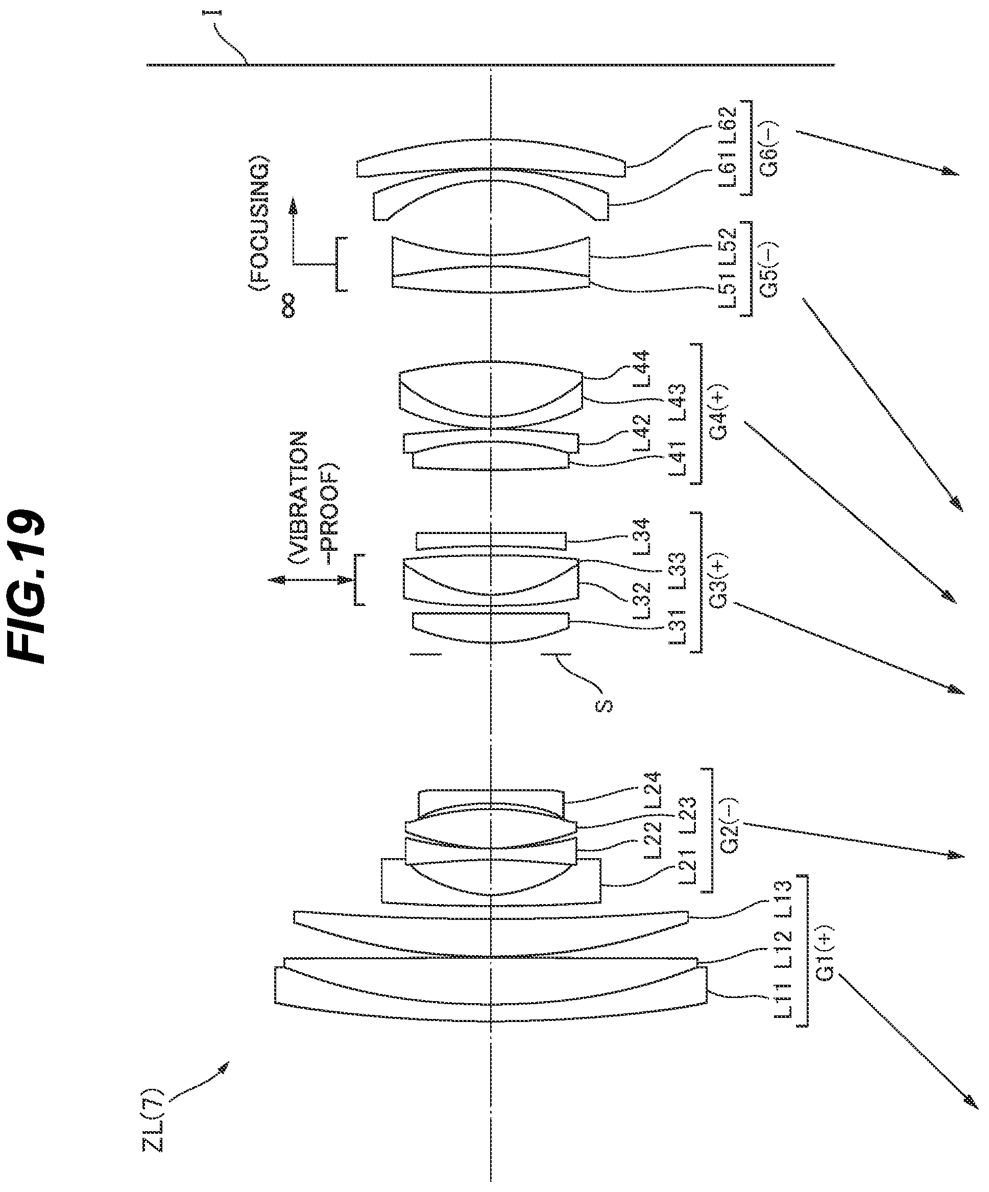 Patent US12366737 Figure 19 – Zoom optical system, optical apparatus and method for manufacturing the zoom optical system