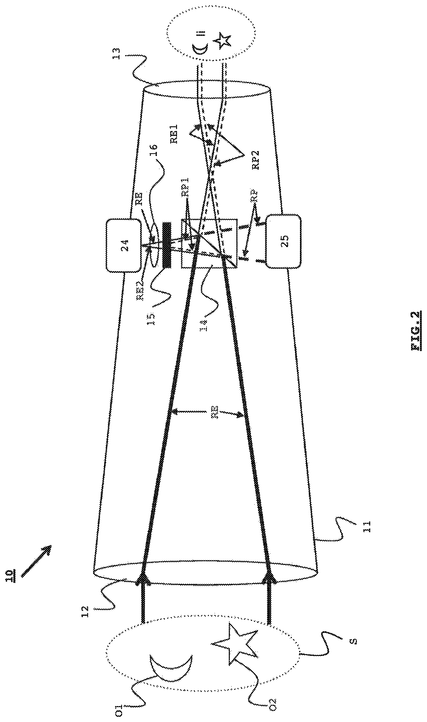 Patent US12366743 Figure 2 – Method for producing a digital image, associated computer program product and optical system