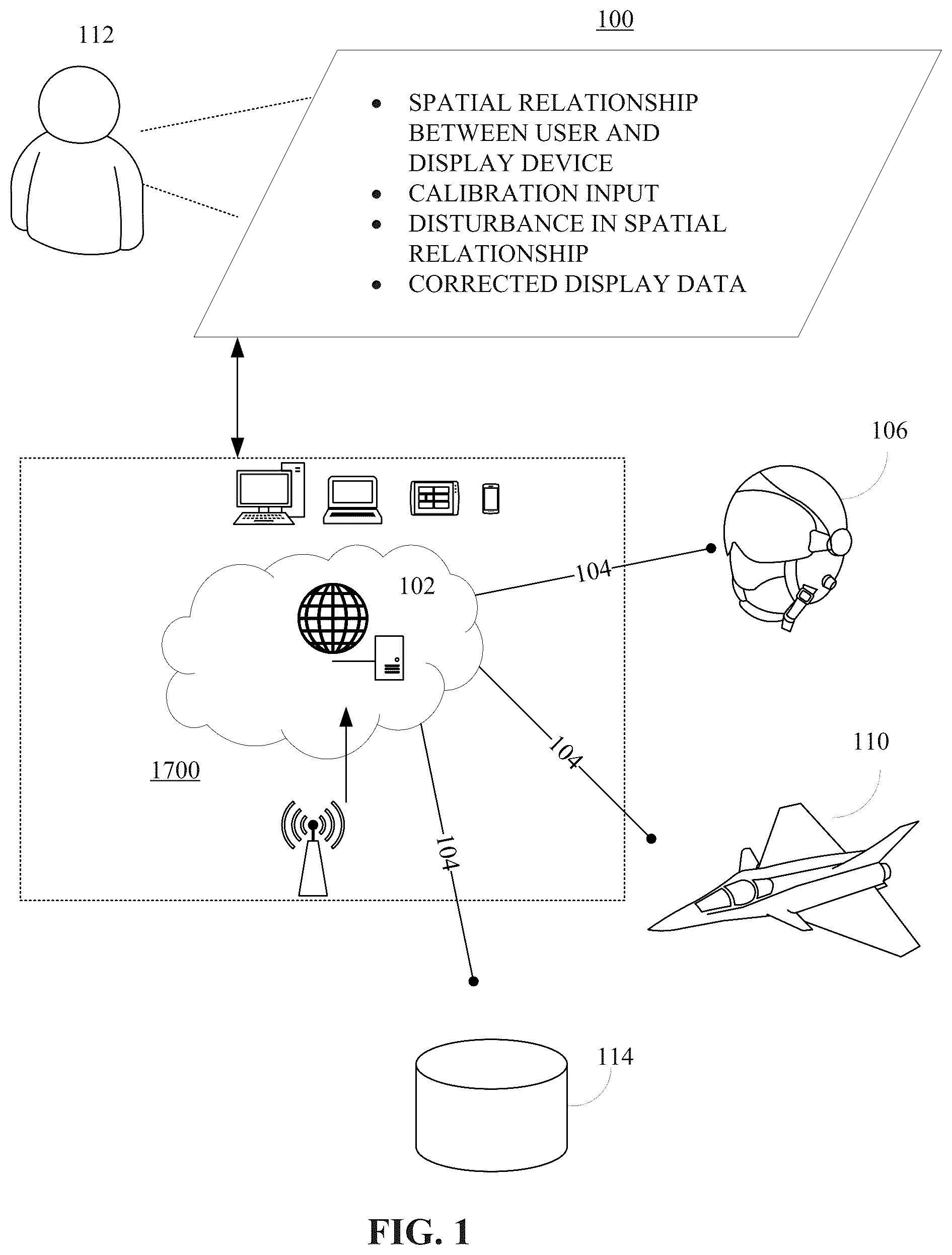 Patent US12366746 — Methods, systems, apparatuses, and devices for facilitating provisioning of a virtual experience — Figure 1