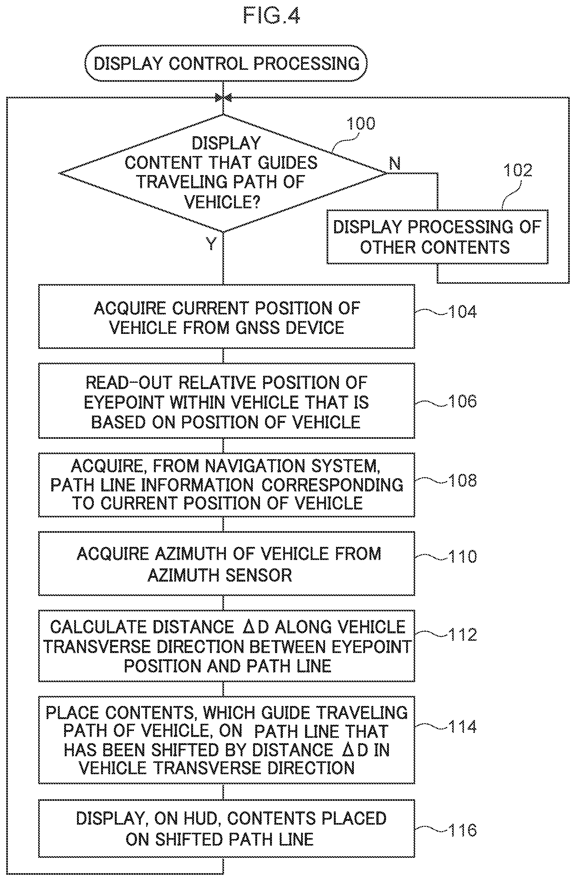 Patent US12366750 Figure 3 – Vehicle display control device, vehicle display device, vehicle display control method and computer-readable storage medium