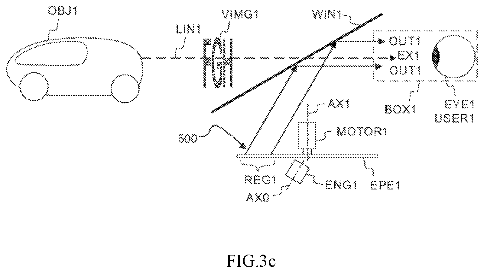 Patent US12366754 Figure 9 – Display device, a vehicle with a display device and display virtual image method