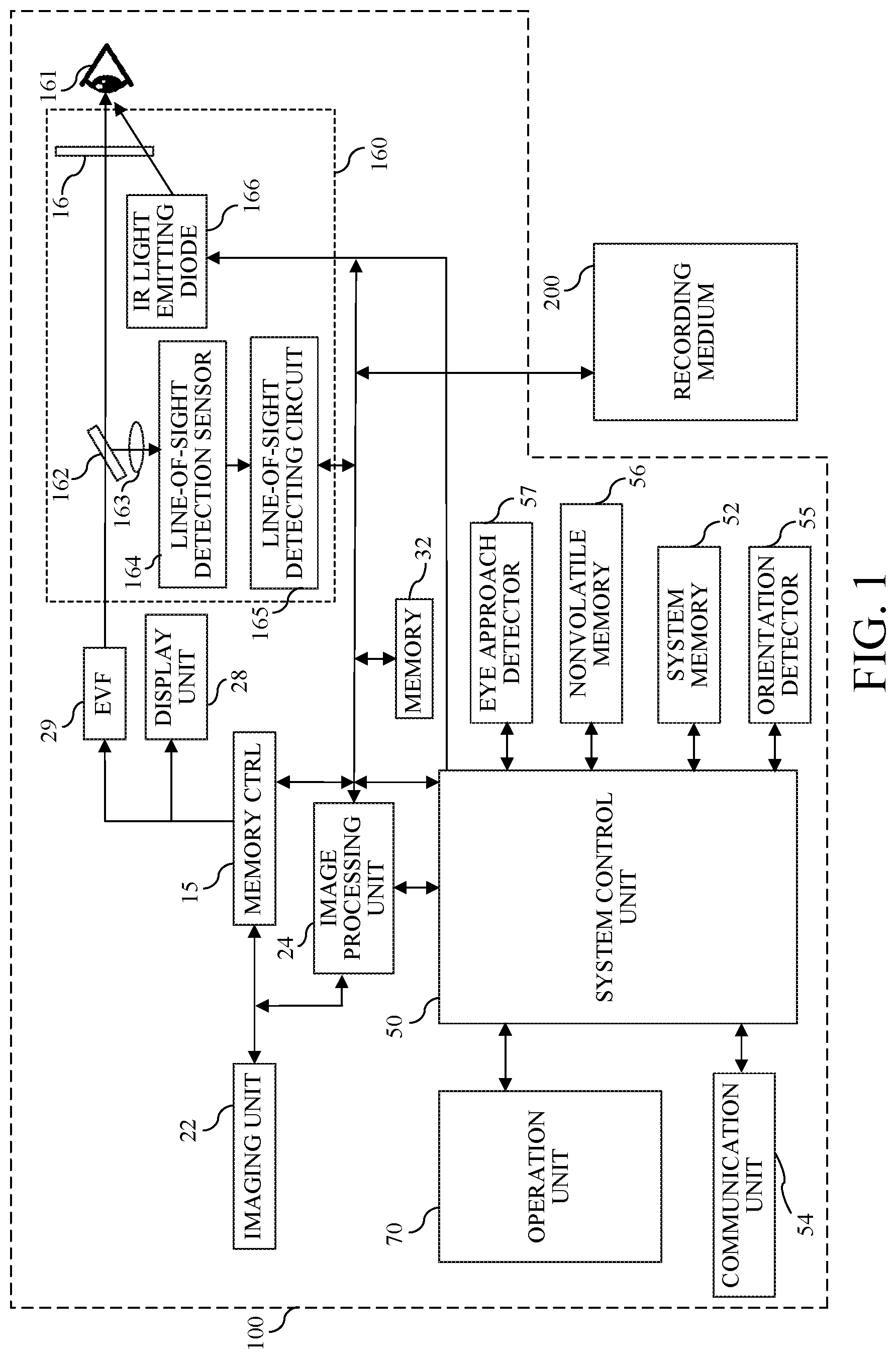 Patent US12366755 — Control apparatus, display apparatus, control method, and storage medium — Figure 1
