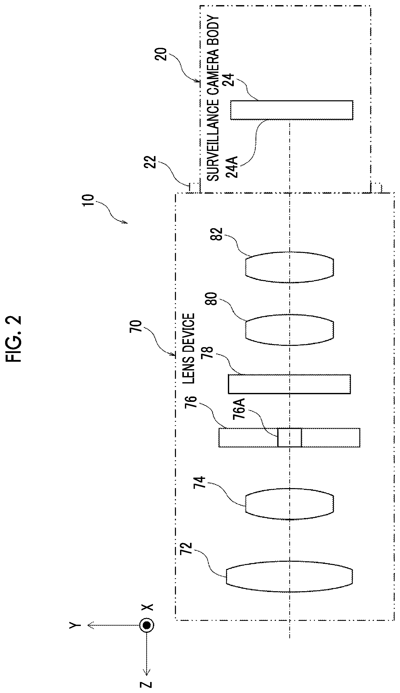 Patent US12366763 Figure 2 – Lens device, imaging apparatus, operation method of lens device, operation method of imaging apparatus, and program