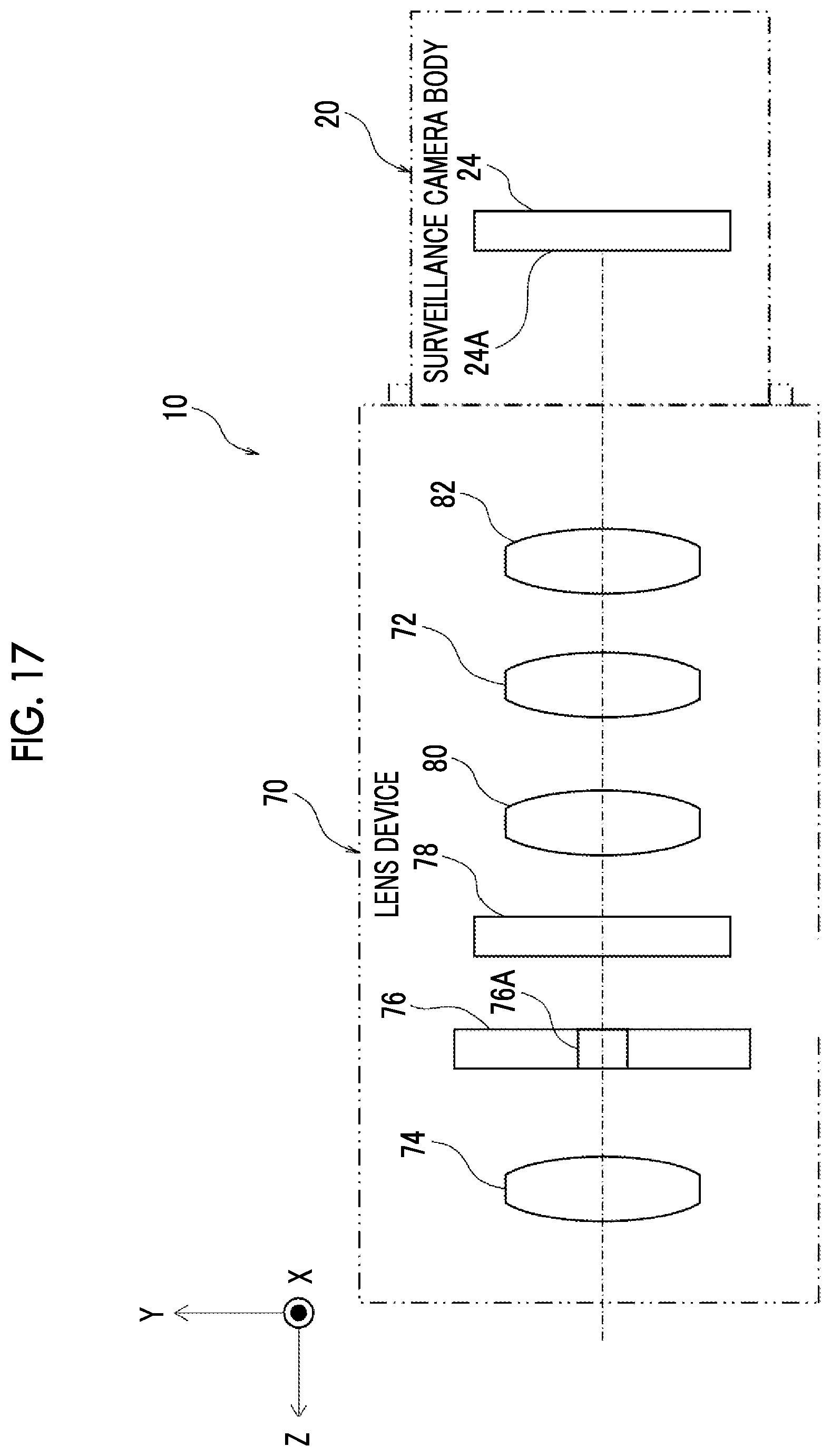 Patent US12366763 Figure 17 – Lens device, imaging apparatus, operation method of lens device, operation method of imaging apparatus, and program