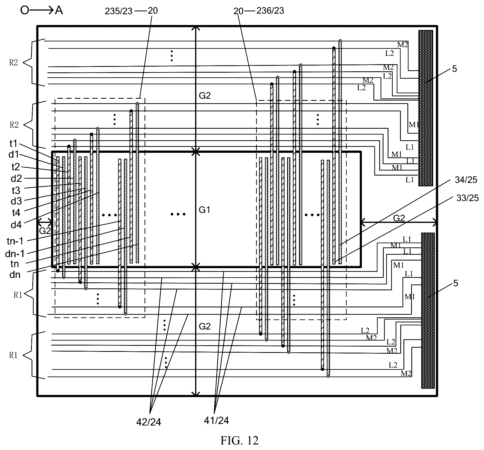 Patent US12366766 Figure 6 – Grating regulating device and displaying device