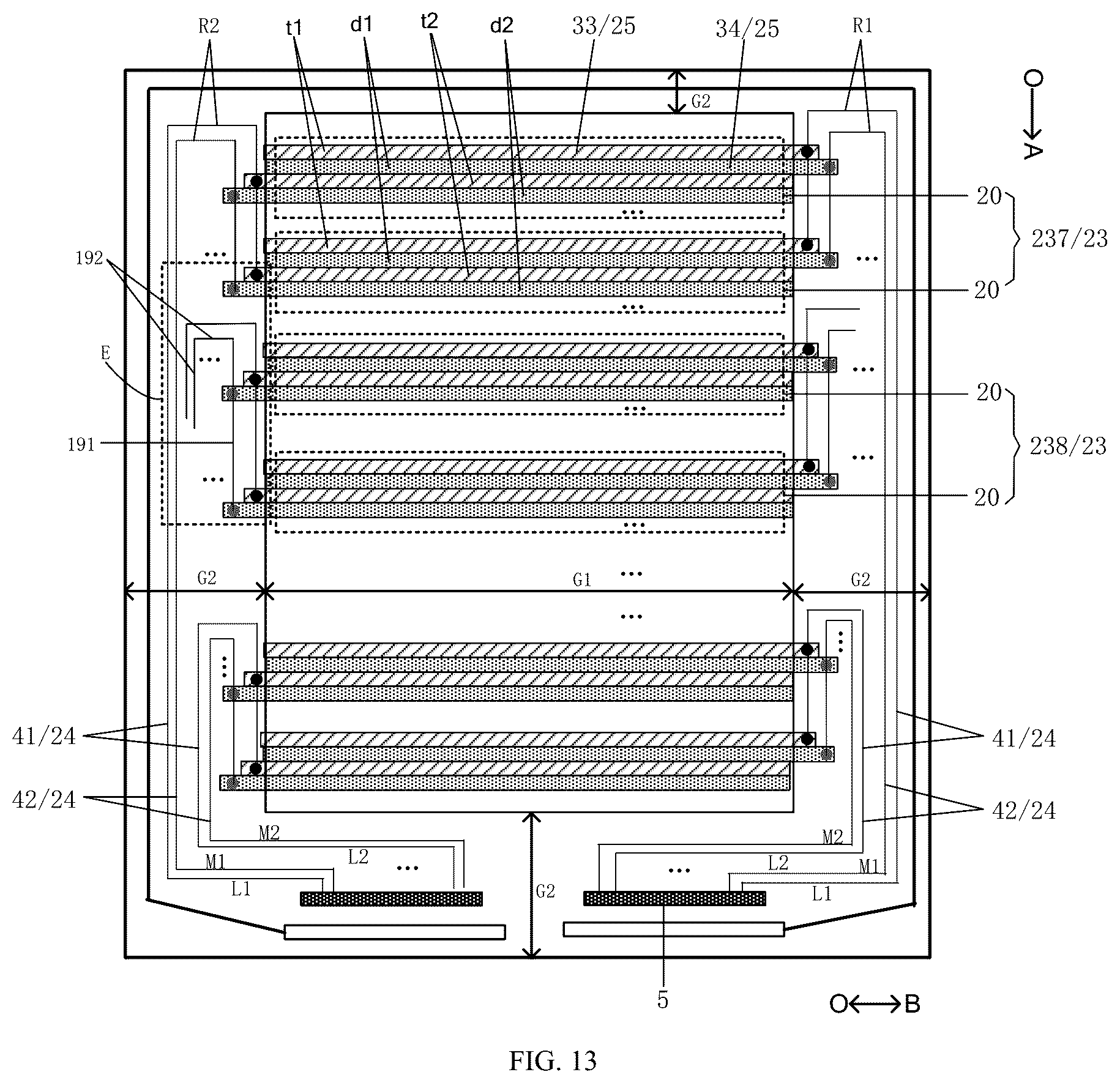 Patent US12366766 Figure 7 – Grating regulating device and displaying device