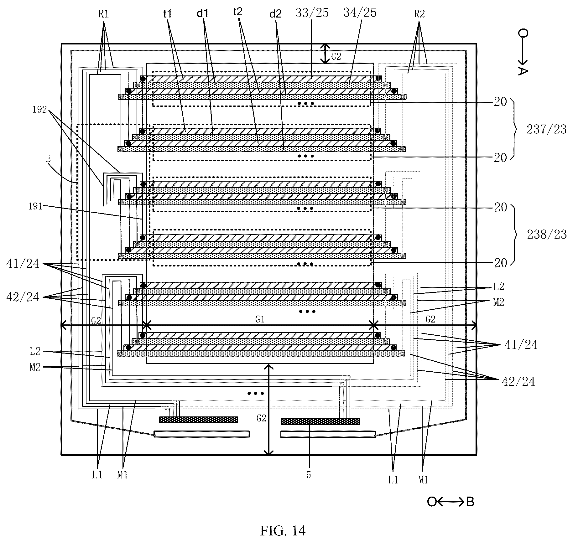 Patent US12366766 Figure 8 – Grating regulating device and displaying device