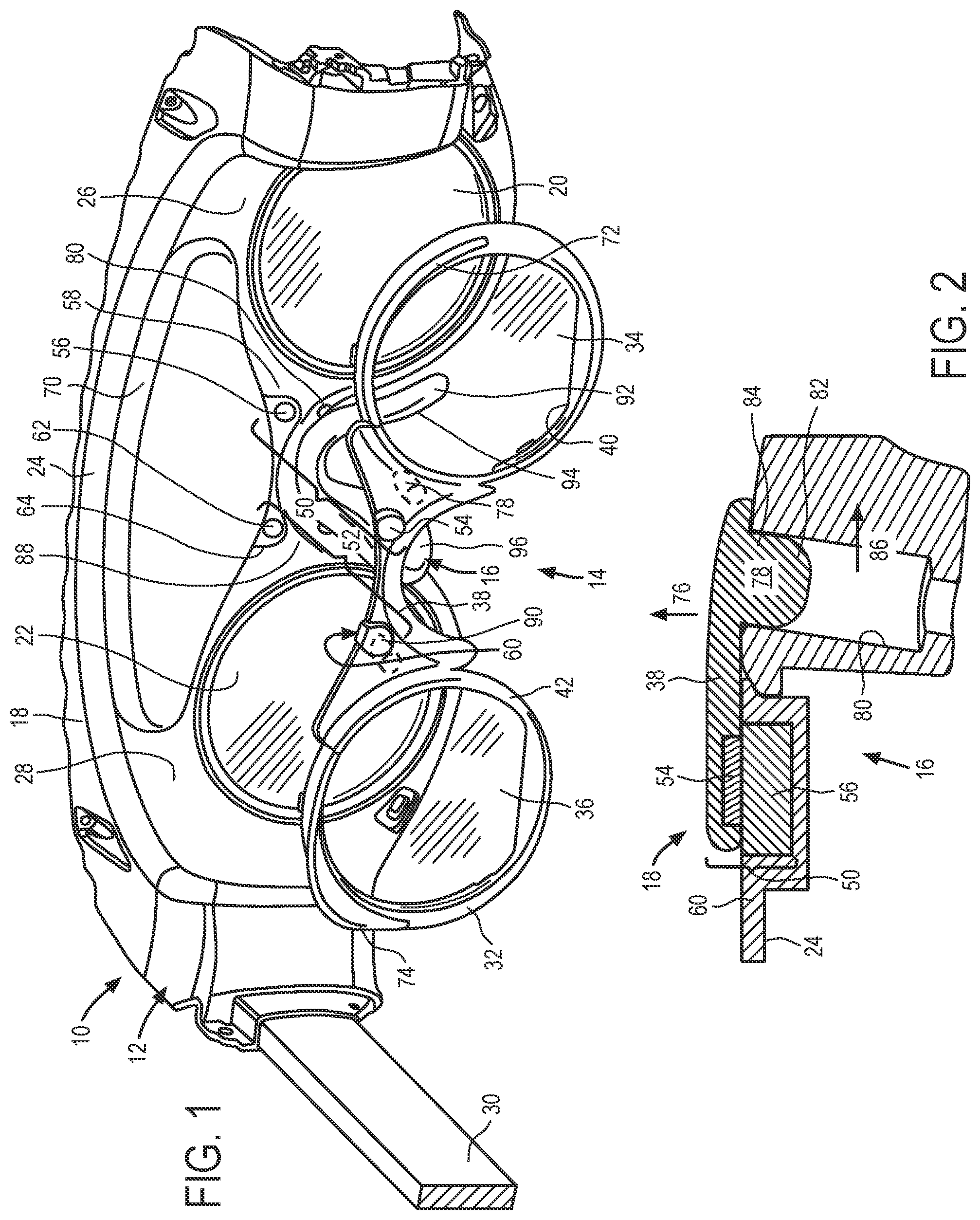 Patent US12366769 Figure 1 – Insert for augmented reality viewing device
