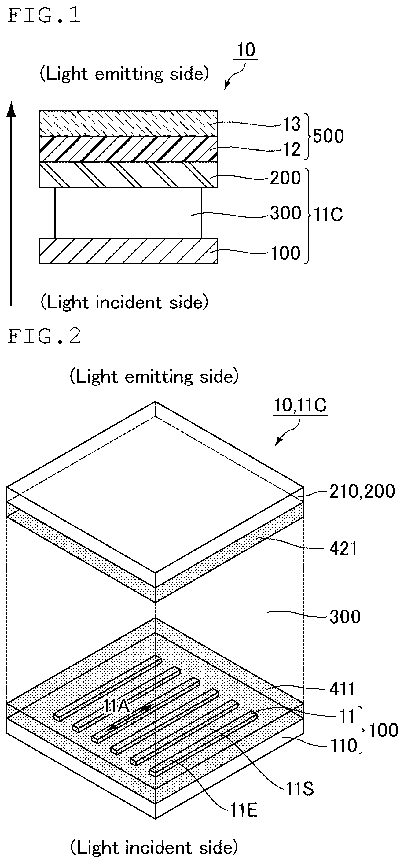 Patent US12366775 Figure 1 – Liquid crystal element and head mounted display