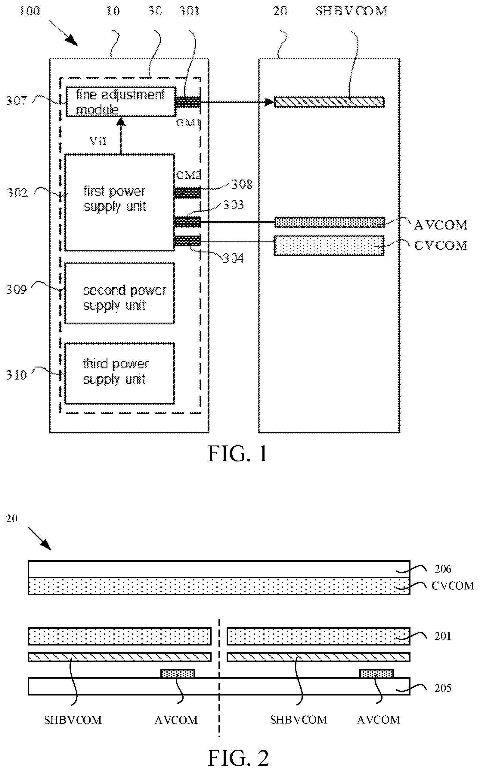 Patent US12366778 Figure 1 – Display module without voltage conversion chip, manufacturing method thereof, and electronic terminal