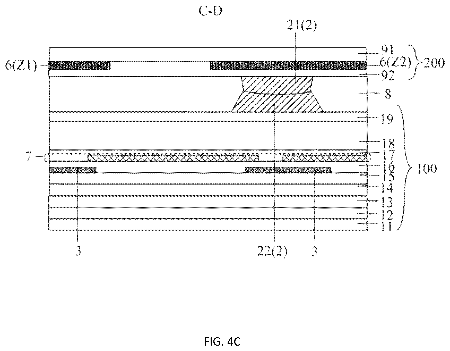 Patent US12366779 Figure 11 – Display panel comprising a blocking structure and a spacer and display apparatus