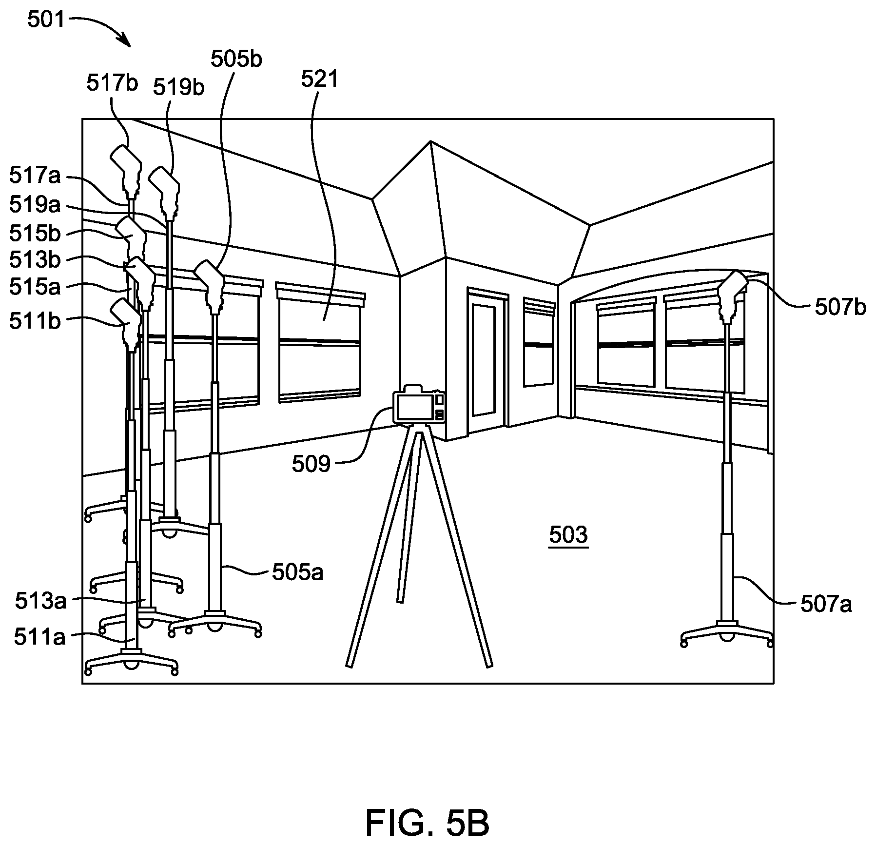 Patent US12366790 Figure 7 – Deployable multiple lighting system for residential and commercial interior photography and method thereof