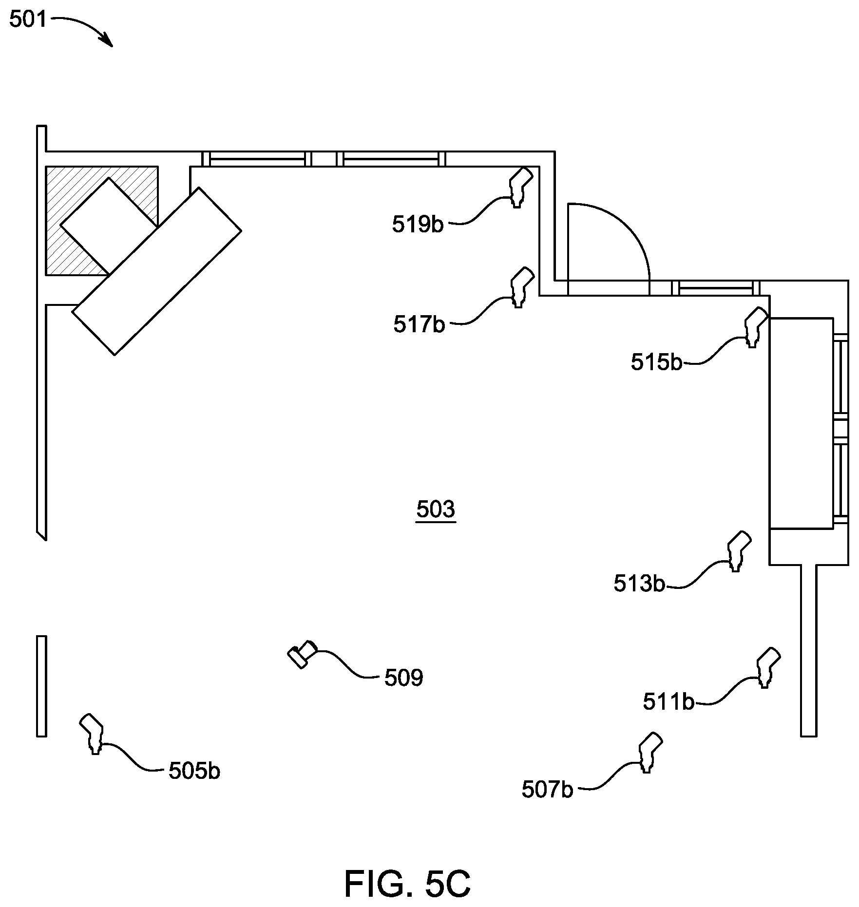 Patent US12366790 Figure 8 – Deployable multiple lighting system for residential and commercial interior photography and method thereof