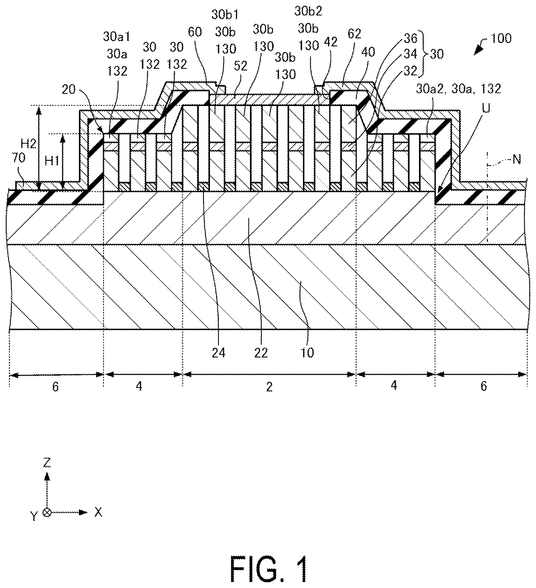 Patent US12366795 Figure 1 – Light-emitting device and manufacturing method thereof, projector, and display