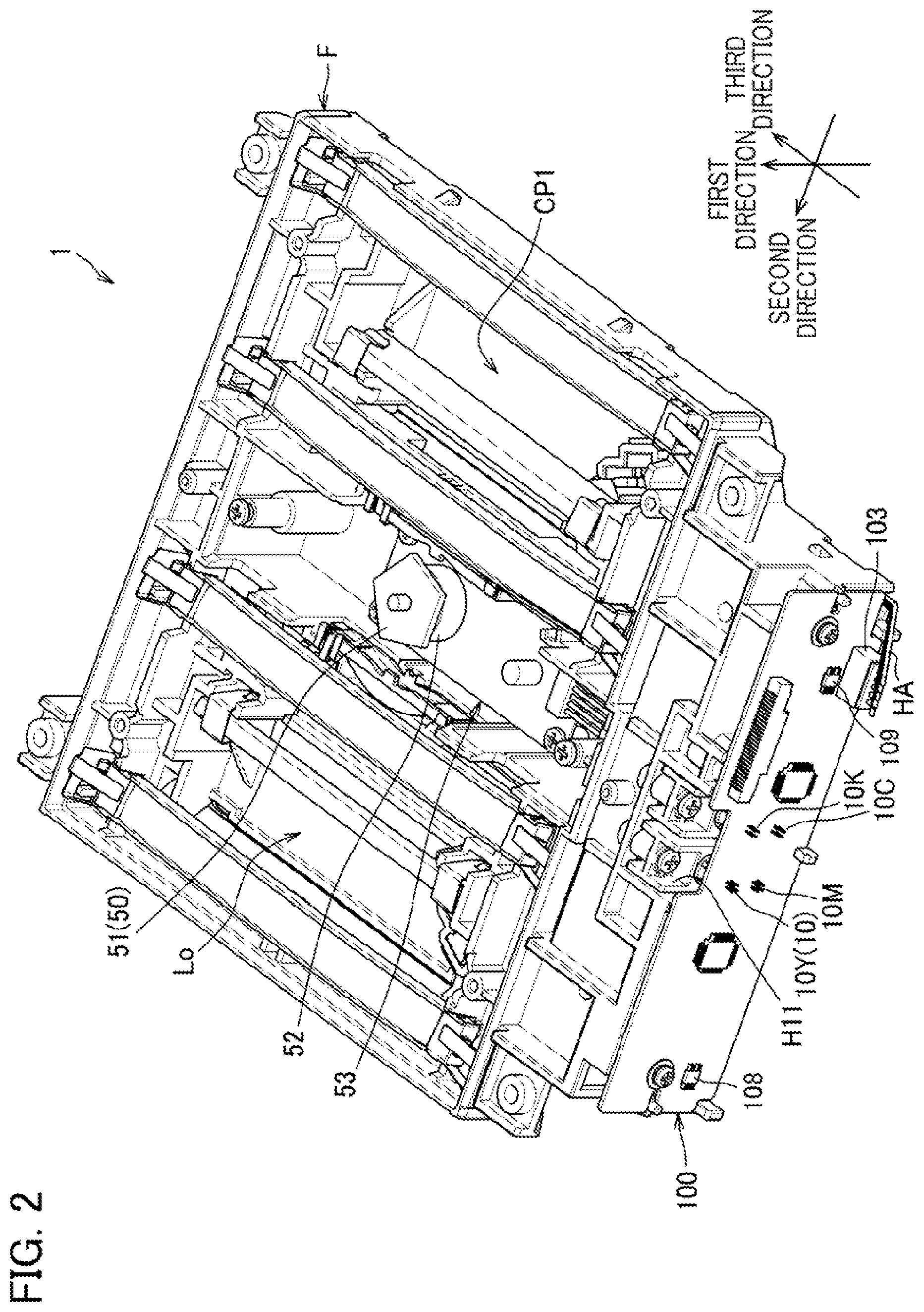 Patent US12366814 Figure 2 – Scanning optical device including first semiconductor laser, second semiconductor laser, first optical sensor, and second optical sensor which are mounted on circuit board
