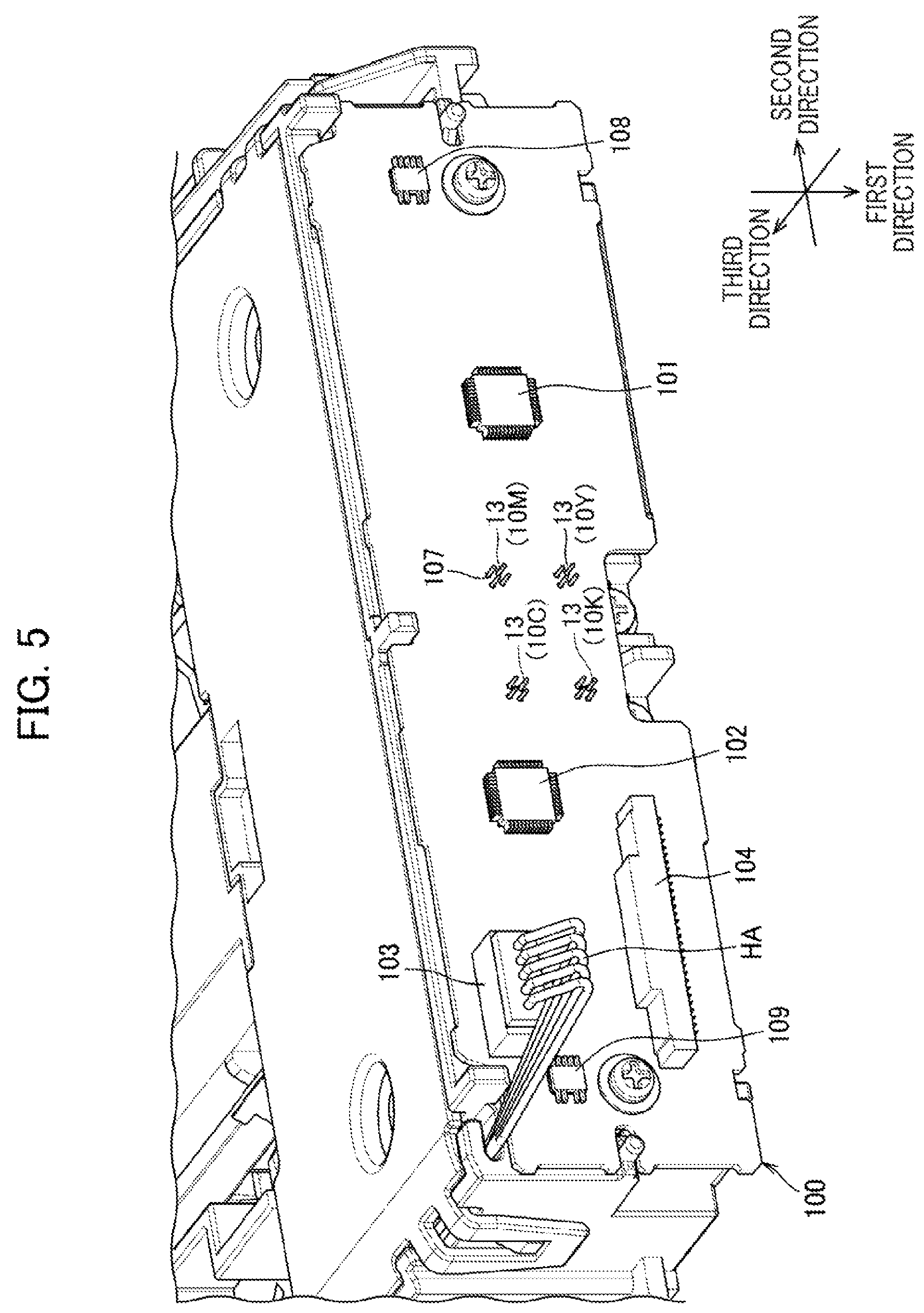 Patent US12366814 Figure 5 – Scanning optical device including first semiconductor laser, second semiconductor laser, first optical sensor, and second optical sensor which are mounted on circuit board
