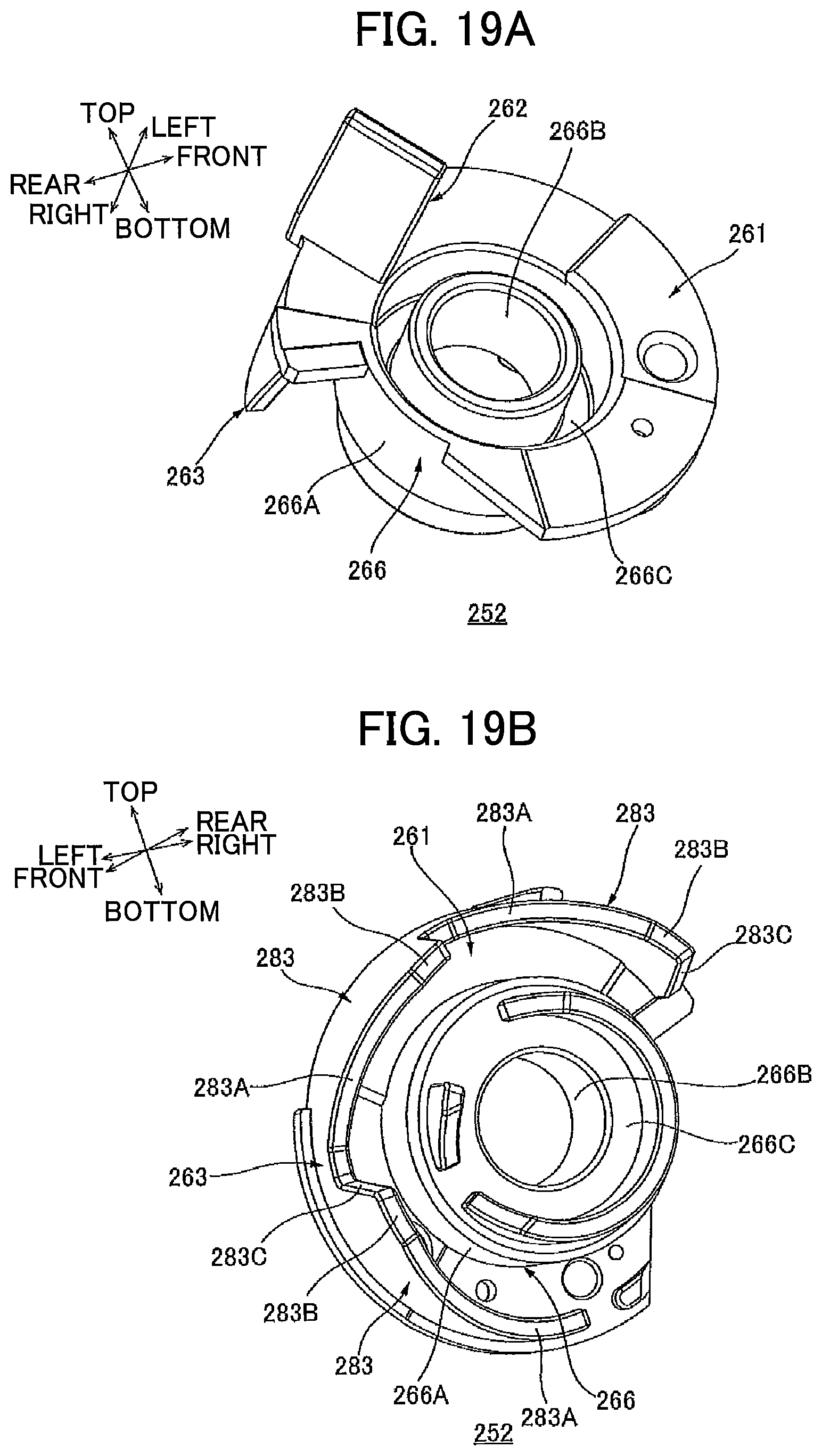 Patent US12366817 Figure 19 – Developing cartridge including protrusion positioned at outer surface of casing