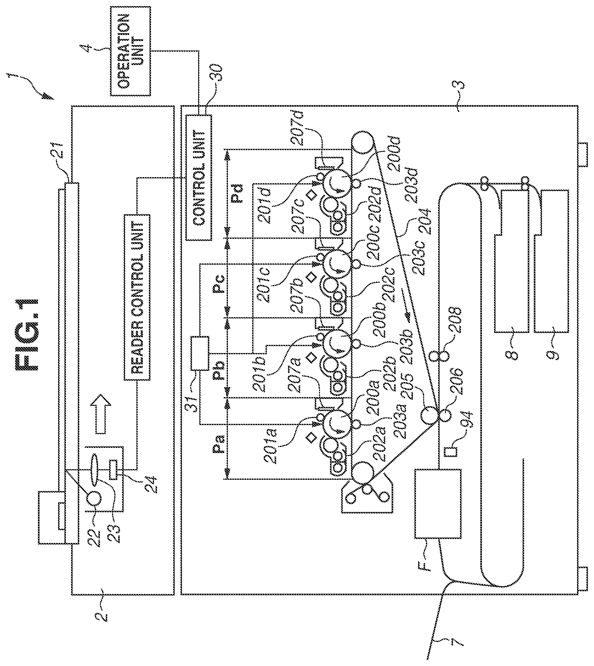 Patent US12366818 Figure 1 – Image forming apparatus to suppress gloss unevenness