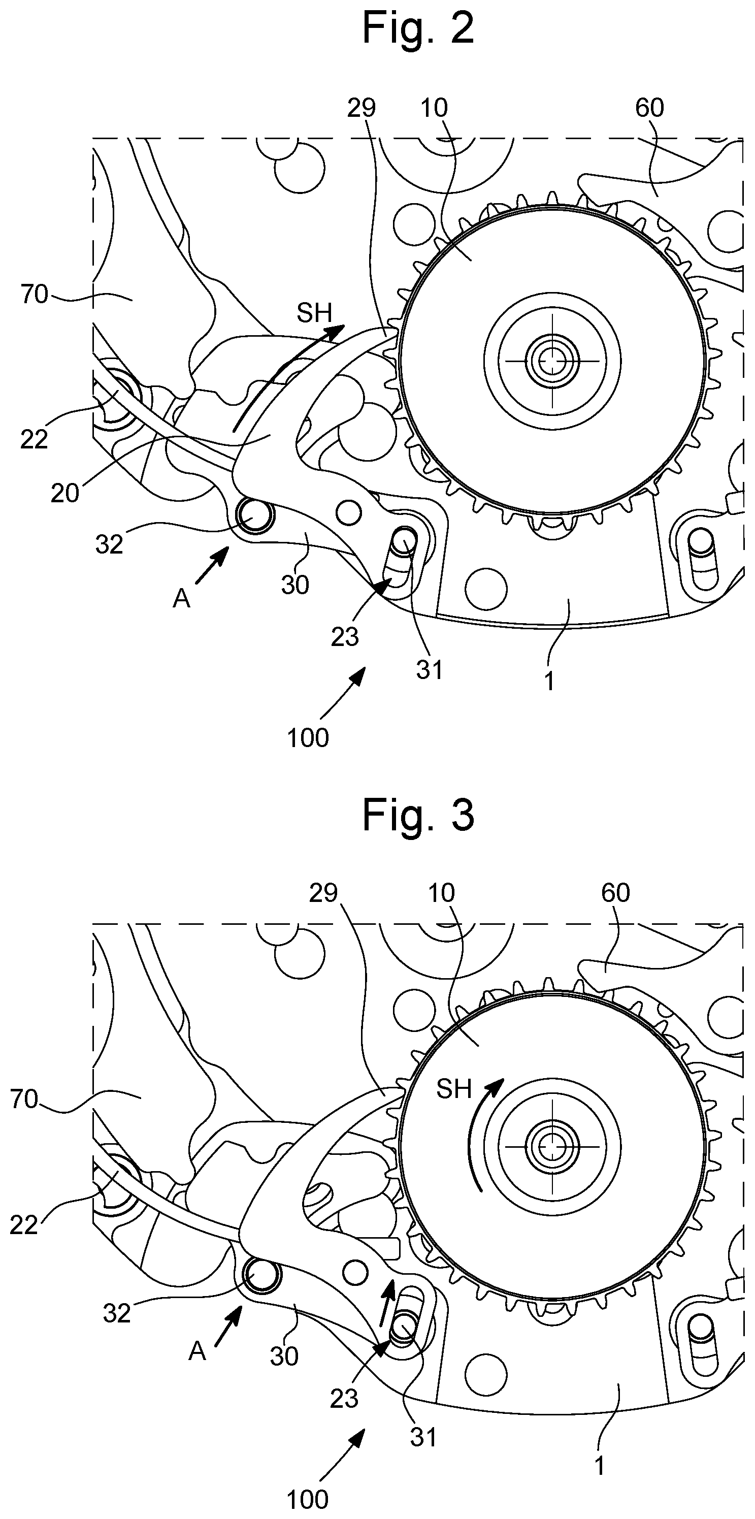 Patent US12366827 Figure 2 – Time zone correction mechanism for a timepiece