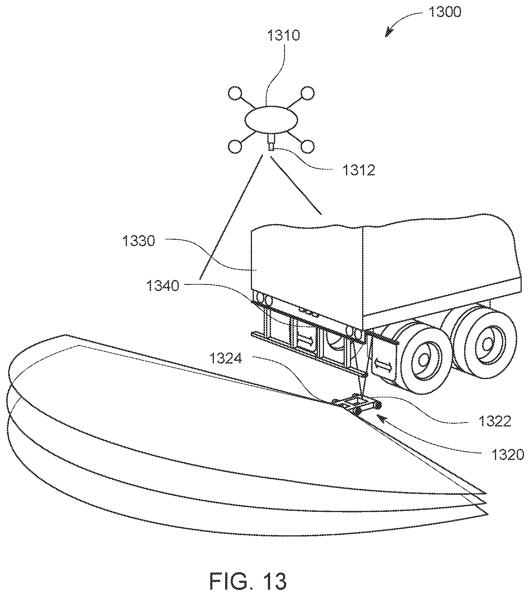 Patent US12366856 Figure 19 – Systems and methods for automated operation and handling of autonomous trucks and trailers hauled thereby