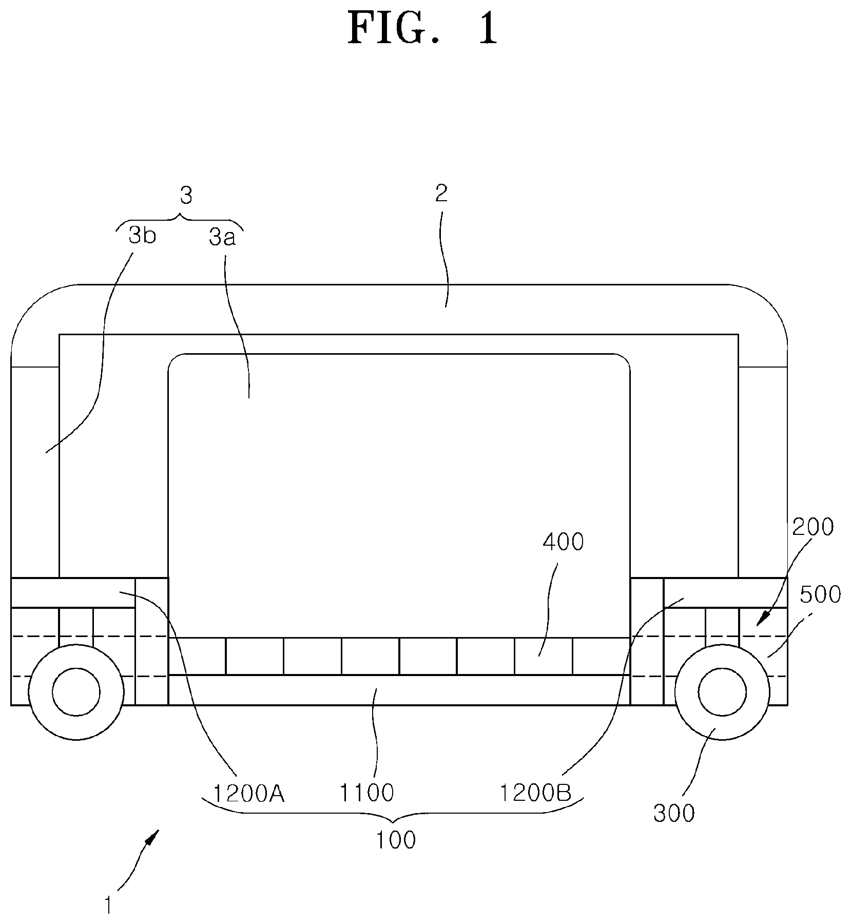 Patent US12366861 — Corner module apparatus for vehicle — Figure 1