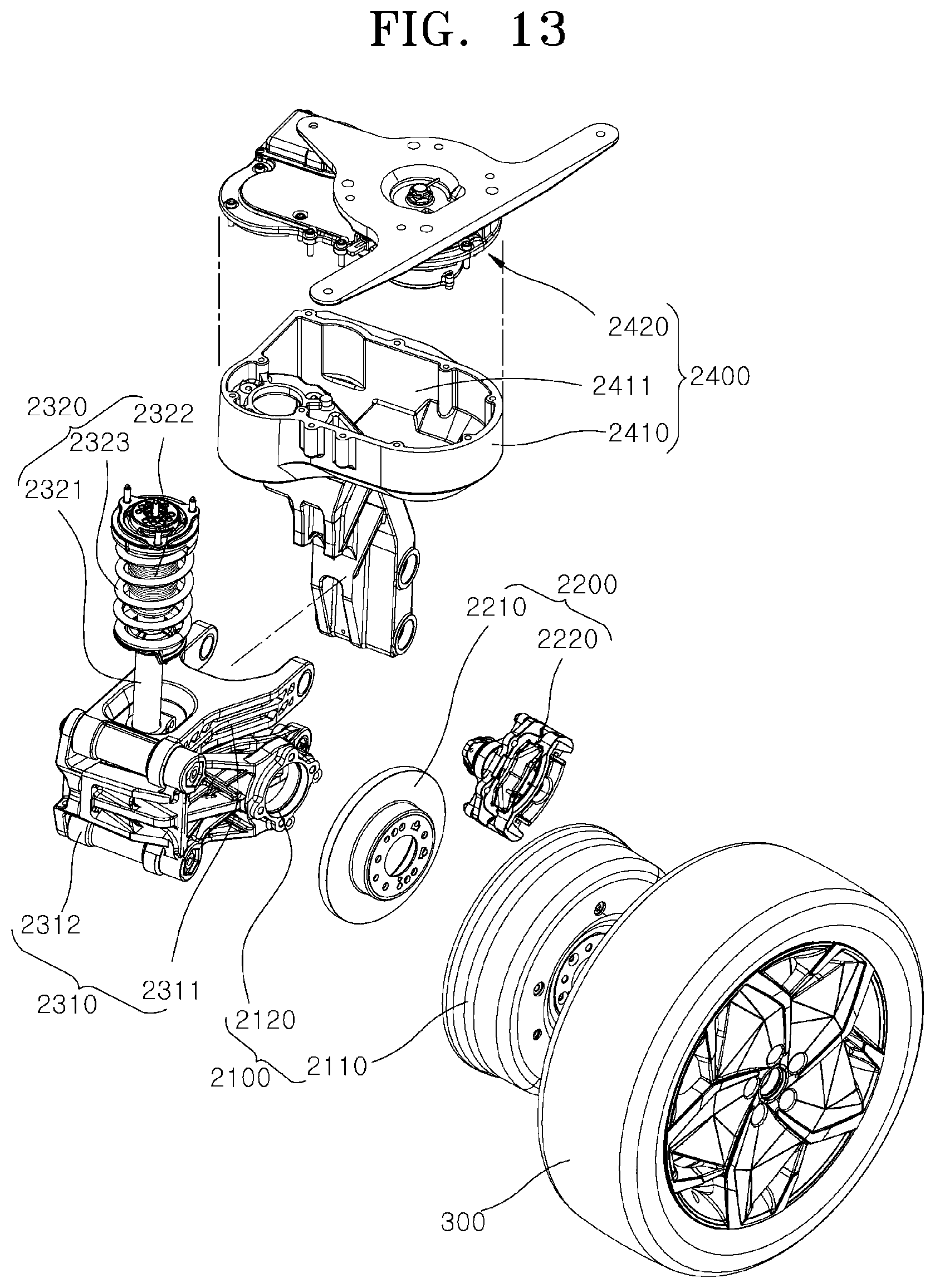Patent US12366861 Figure 12 – Corner module apparatus for vehicle