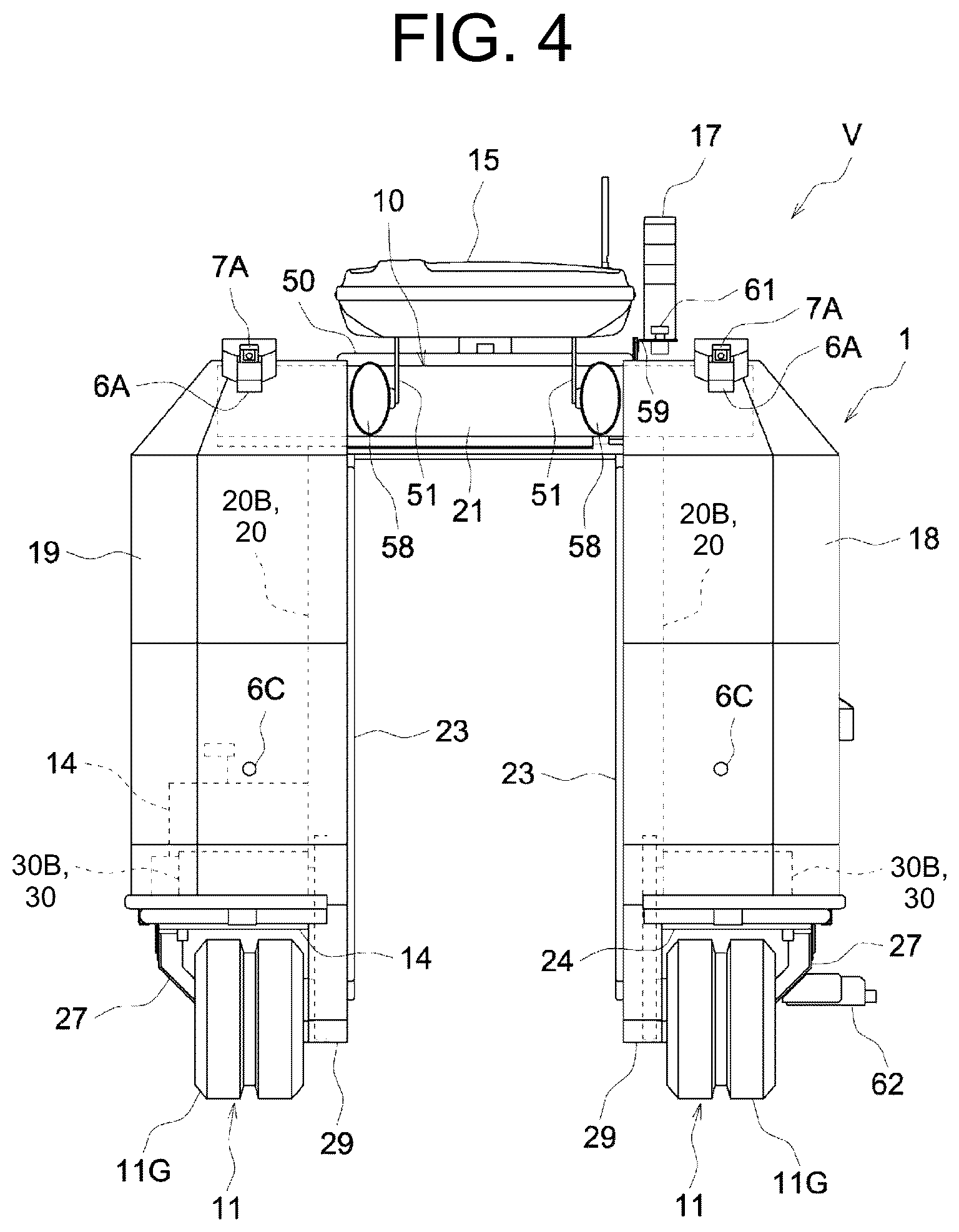 Patent US12366862 Figure 4 – Automated travel system for spraying work