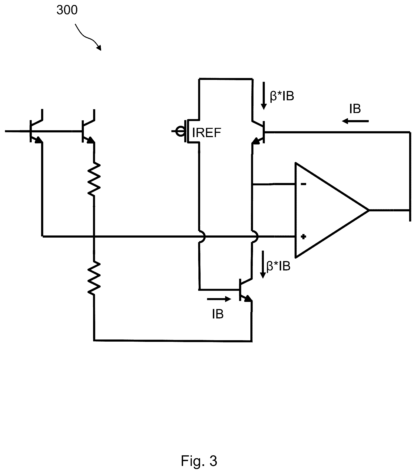 Patent US12366872 Figure 3 – Electronic device with reduced process spread bandgap