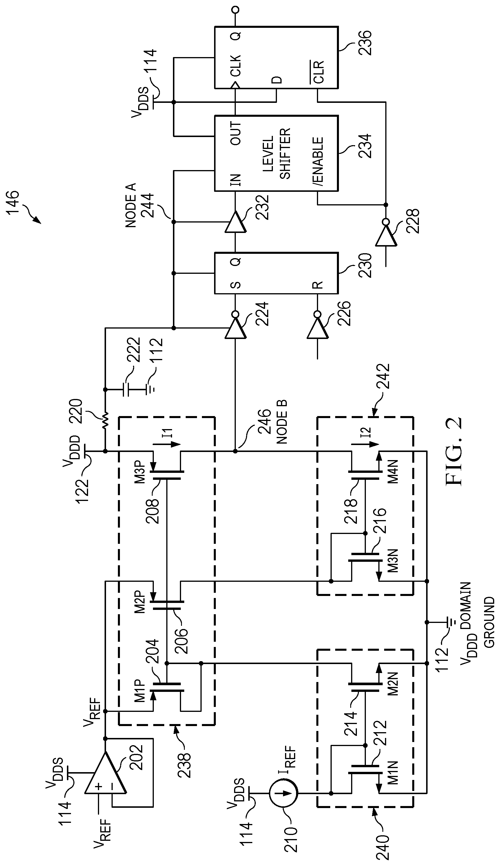 Patent US12366876 Figure 2 – Voltage glitch detector