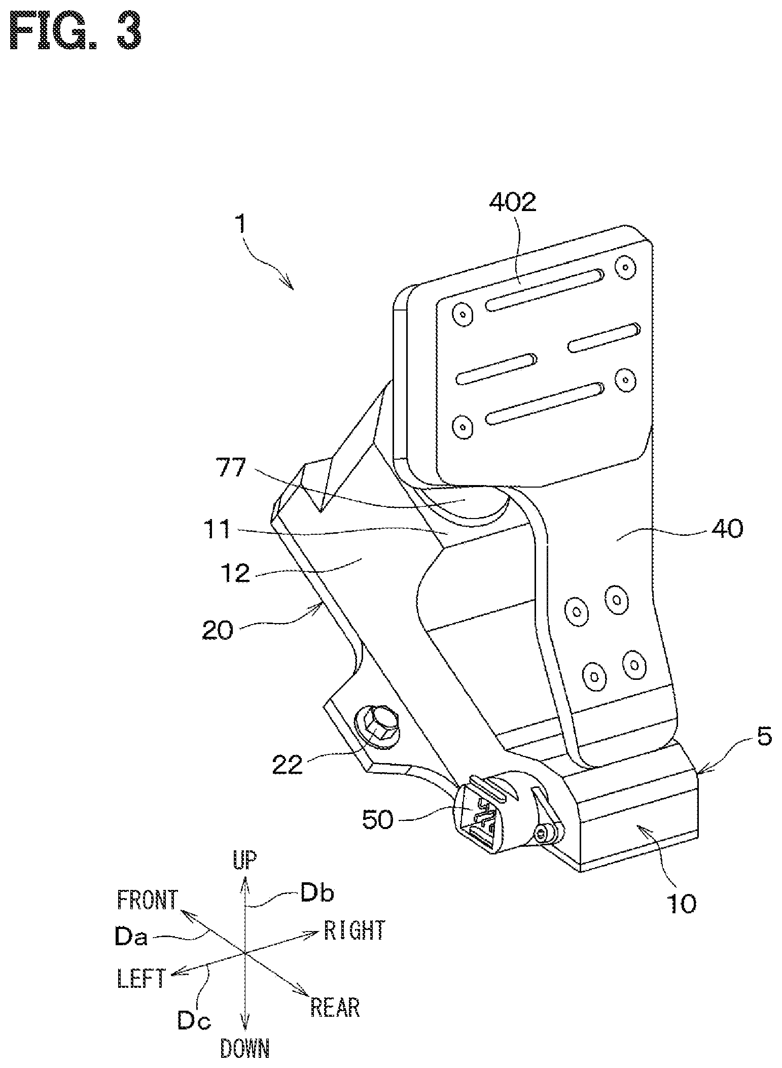 Patent US12366879 Figure 3 – Pedal device