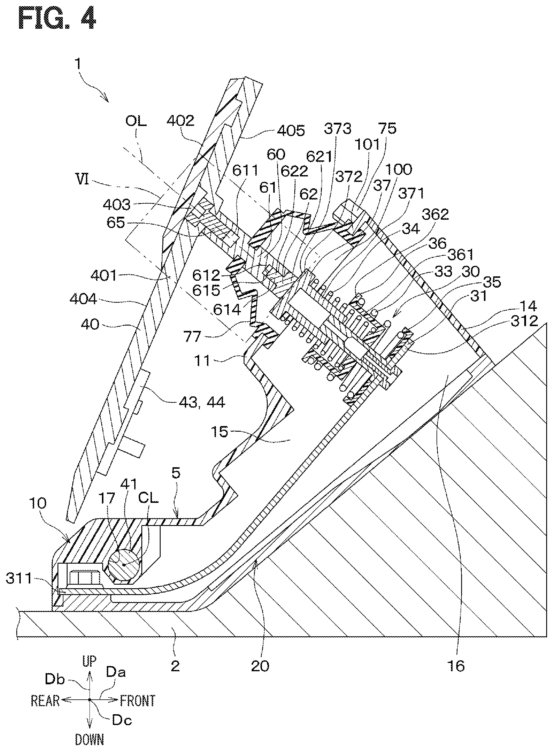 Patent US12366879 Figure 4 – Pedal device