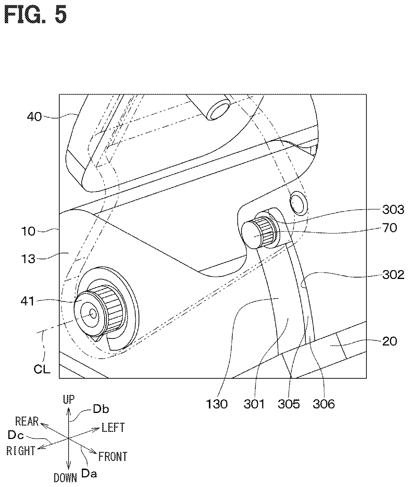 Patent US12366879 Figure 5 – Pedal device