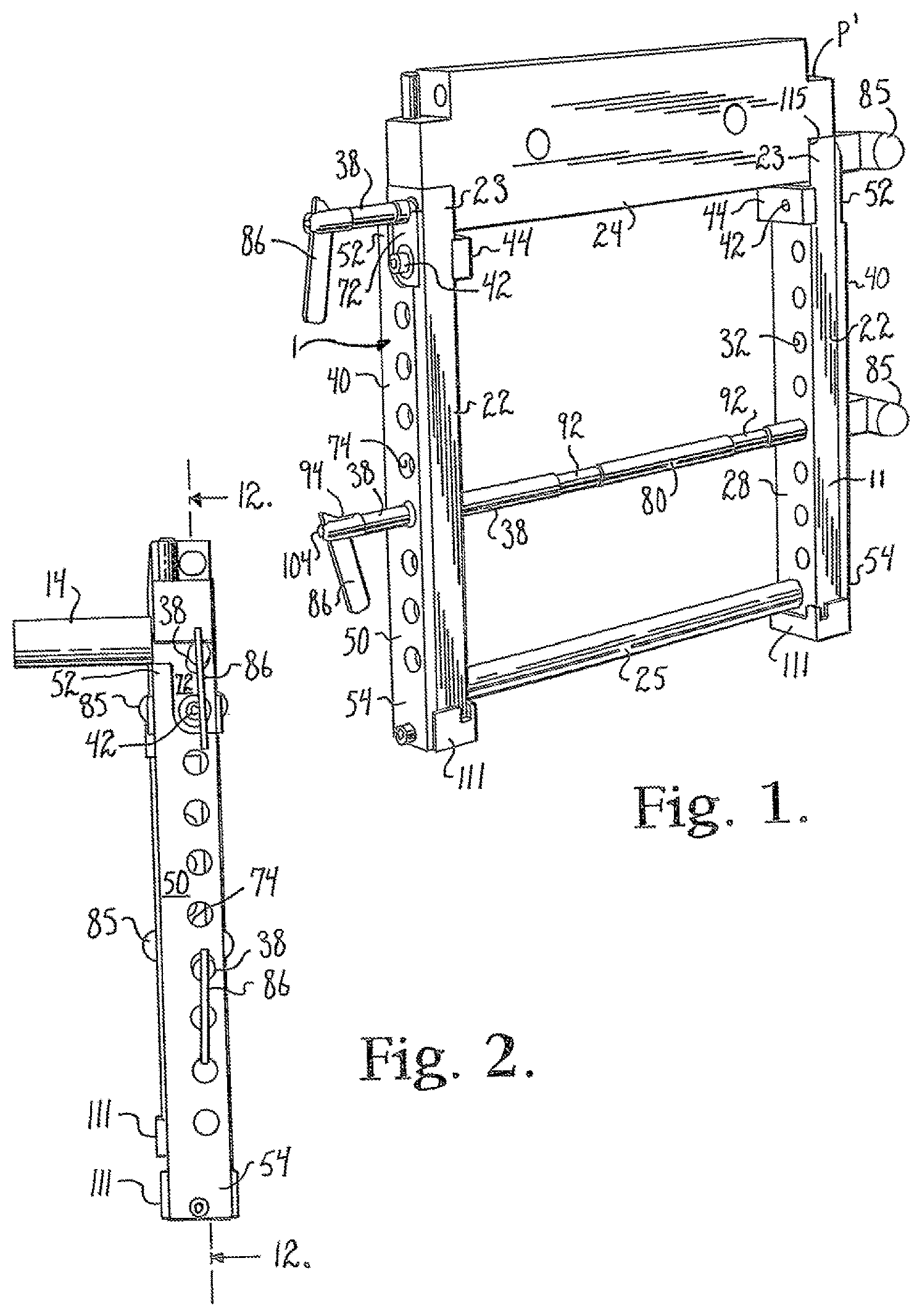 Patent US12366880 Figure 1 – Fail-safe release mechanism for use with patient positioning support apparati