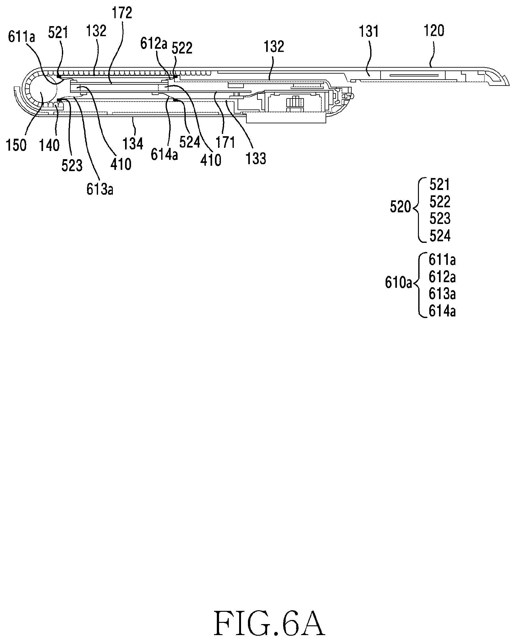 Patent US12366885 Figure 7 – Electronic device and method including flexible display