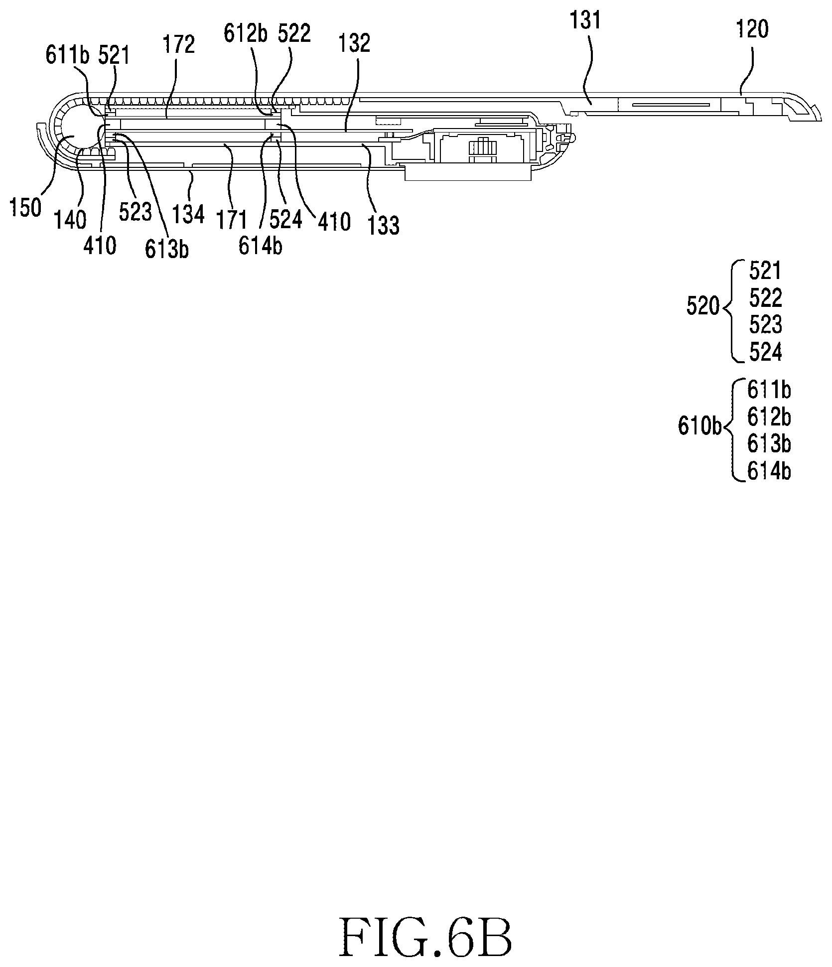 Patent US12366885 Figure 8 – Electronic device and method including flexible display