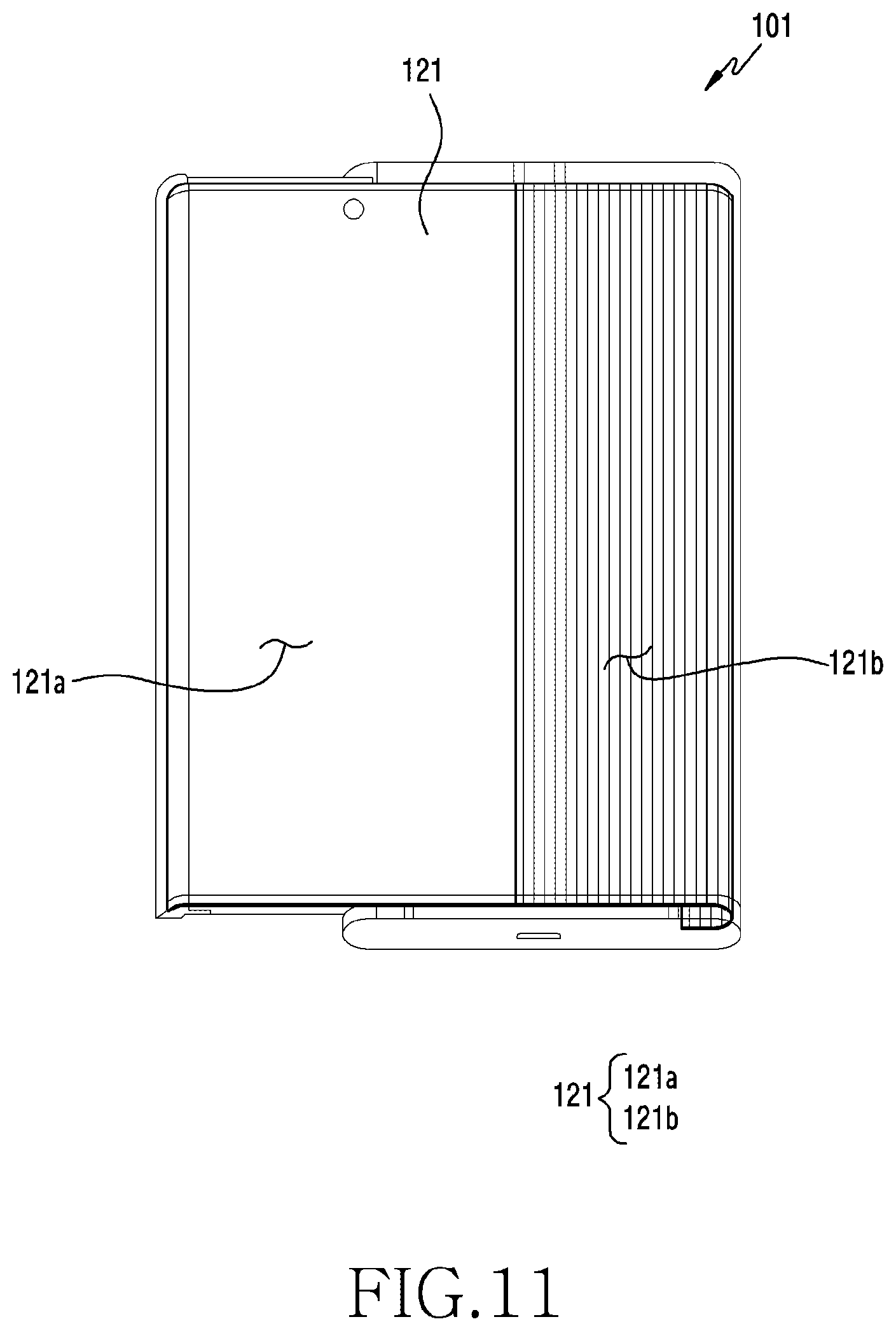 Patent US12366885 Figure 15 – Electronic device and method including flexible display