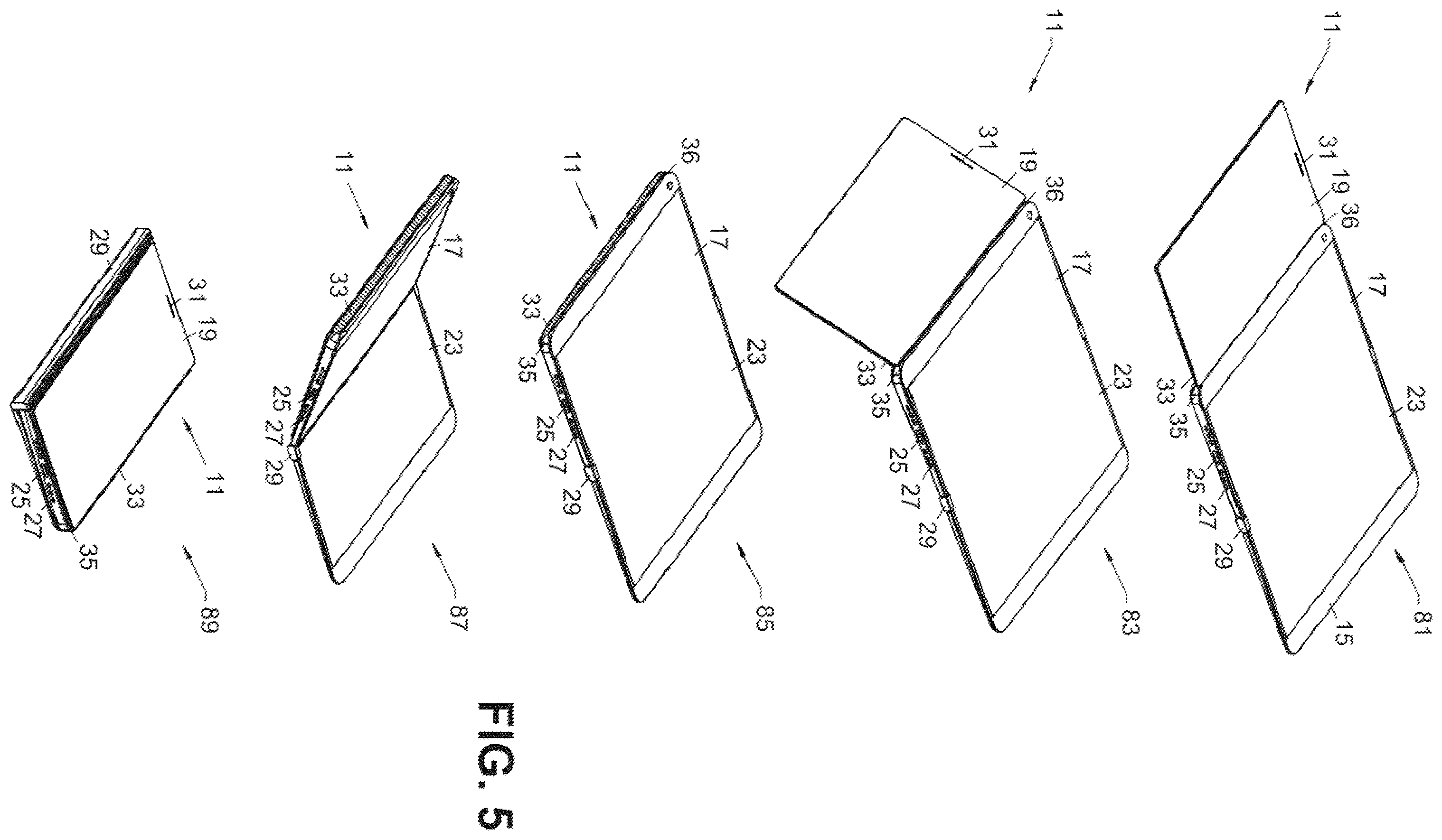 Patent US12366889 Figure 4 – Flexible display devices with a planar connection interface