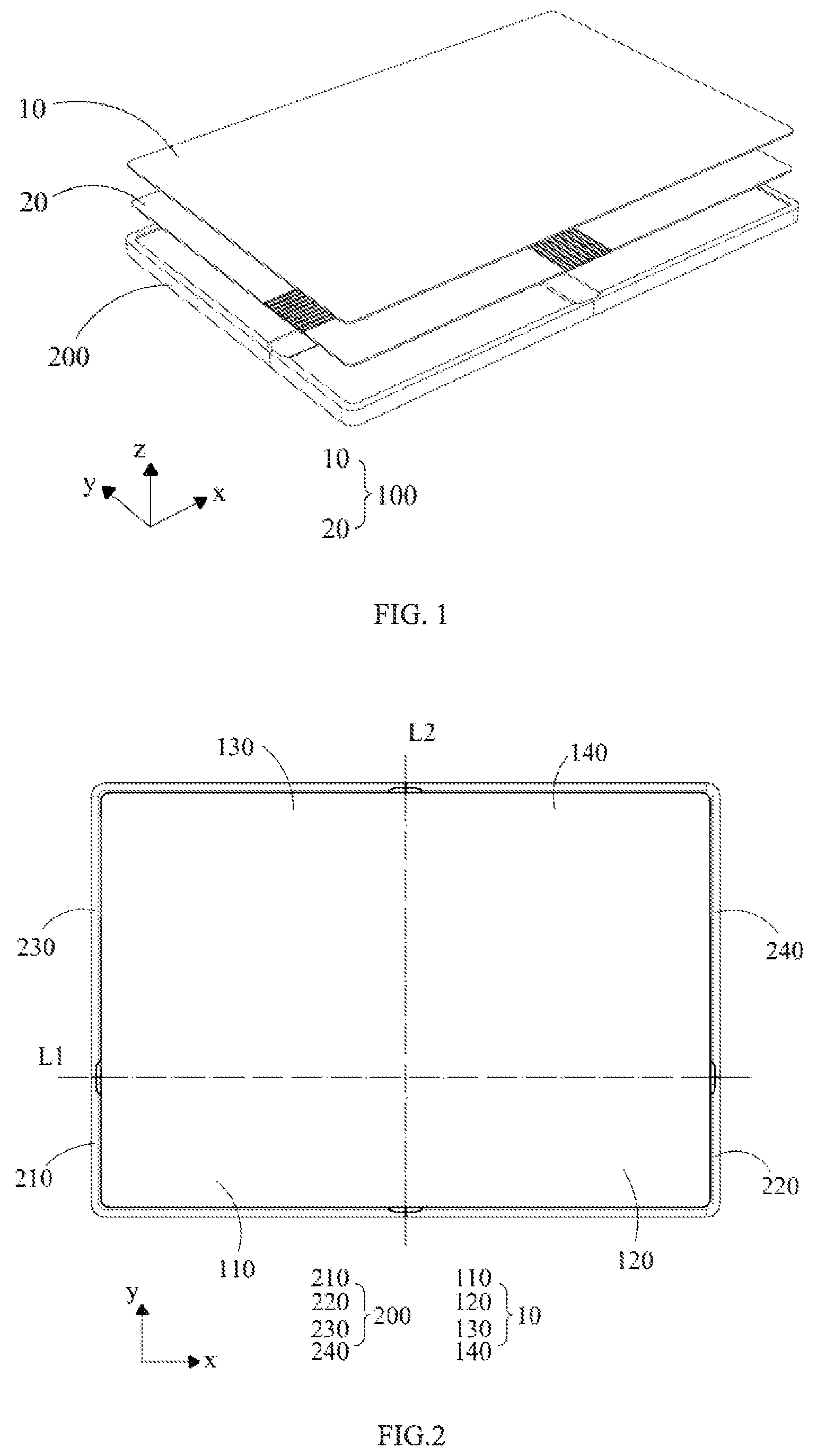 Patent US12366891 Figure 1 – Support plate, flexible display panel, and electronic device