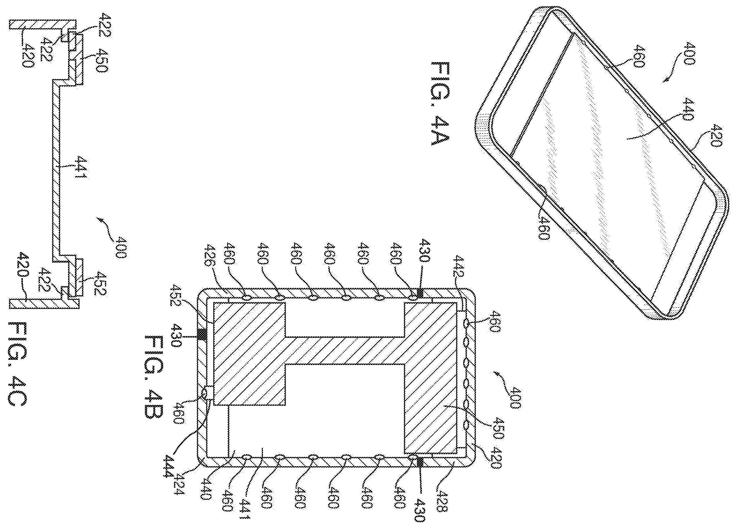 Patent US12366893 Figure 7 – Handheld device enclosure with an internal platform